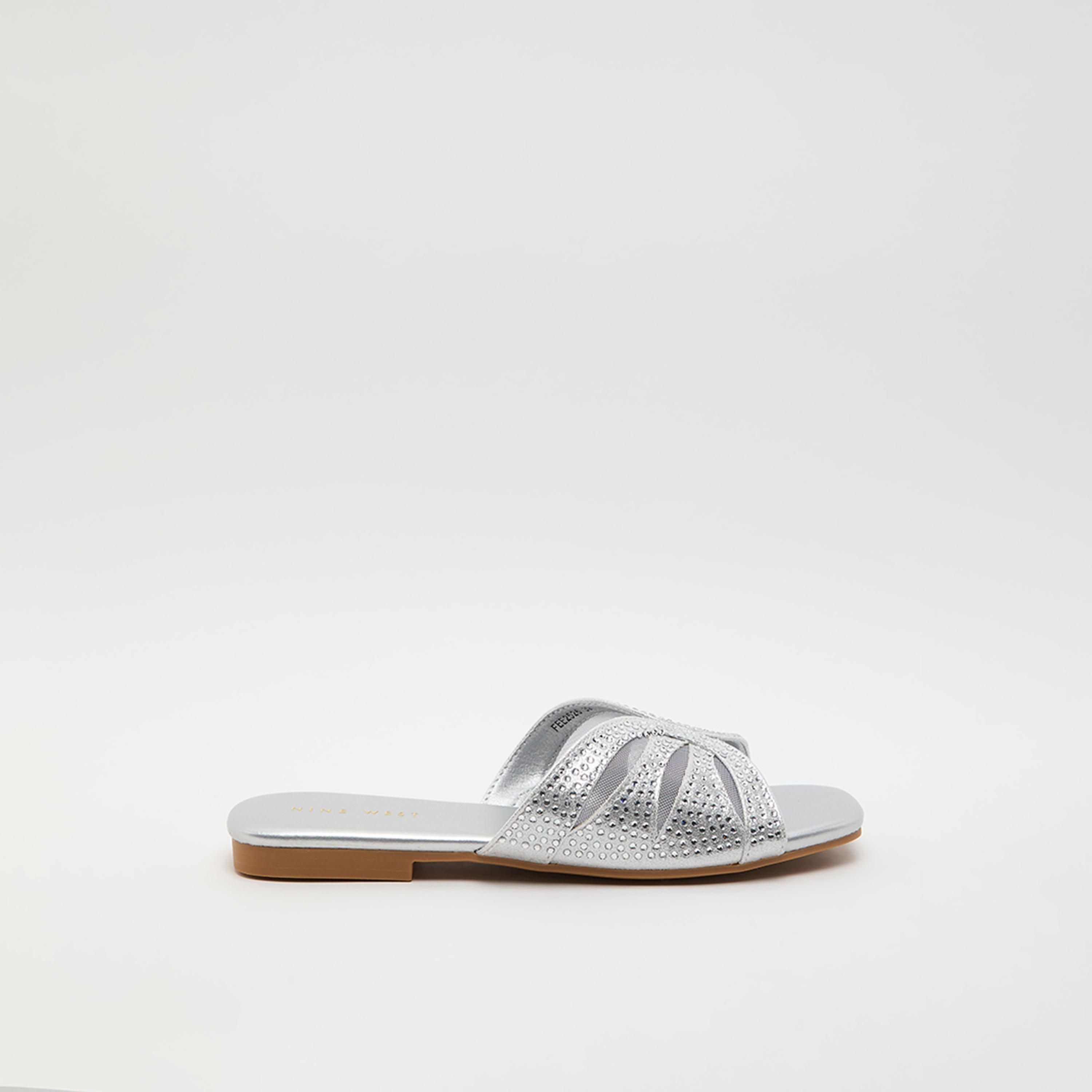 ناين ويست - صندل نسائي مسطح سهل الارتداء | FEE2526-women-shoes-sandals-flats-image-3