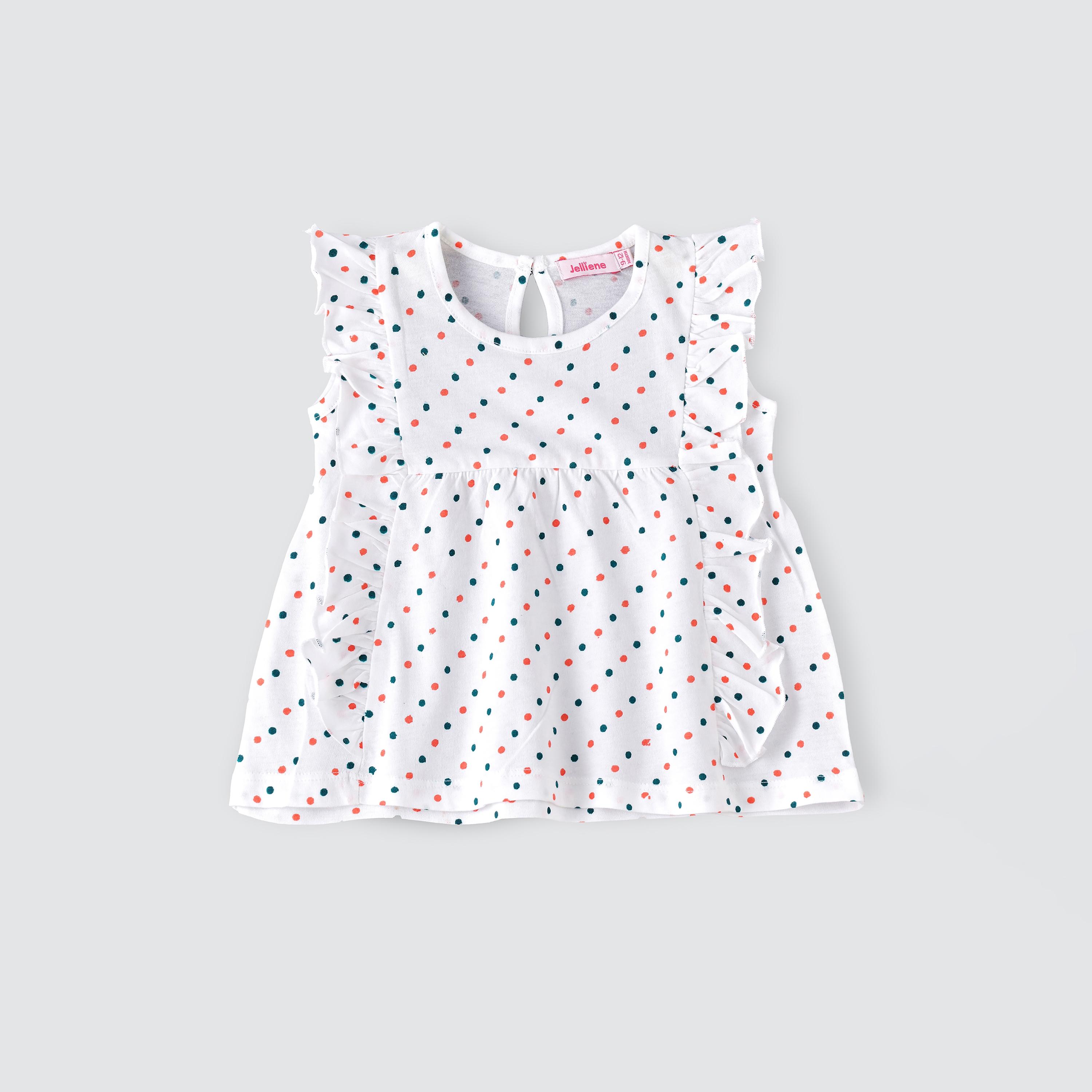 UniqKidz Printed Cap Sleeves T-Shirt-baby-girls-clothing-tshirts-image-1