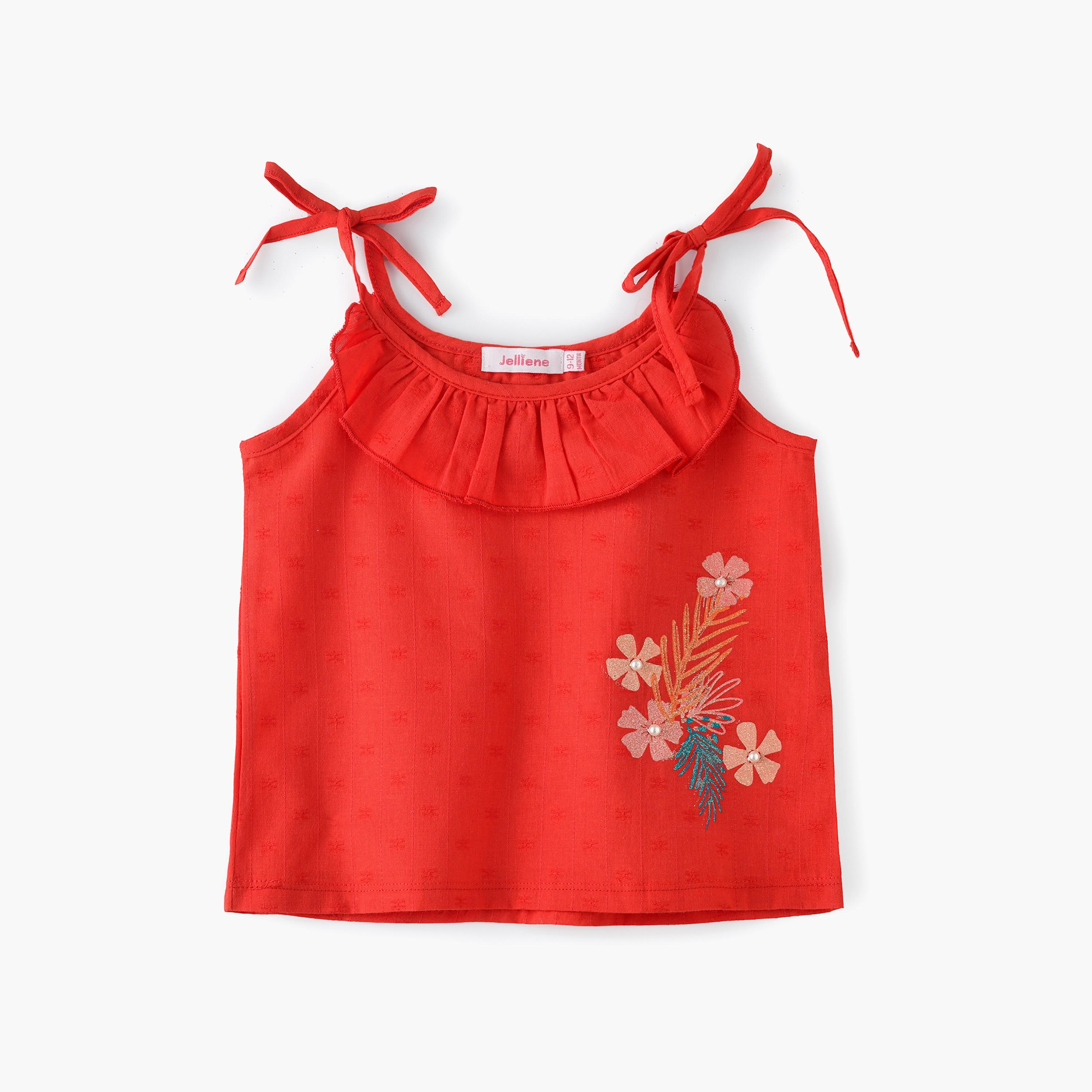 بلوزة بدون أكمام بطبعات الزهور من يونيك كيدز-baby-girls-clothing-blousesandshirts-image-4