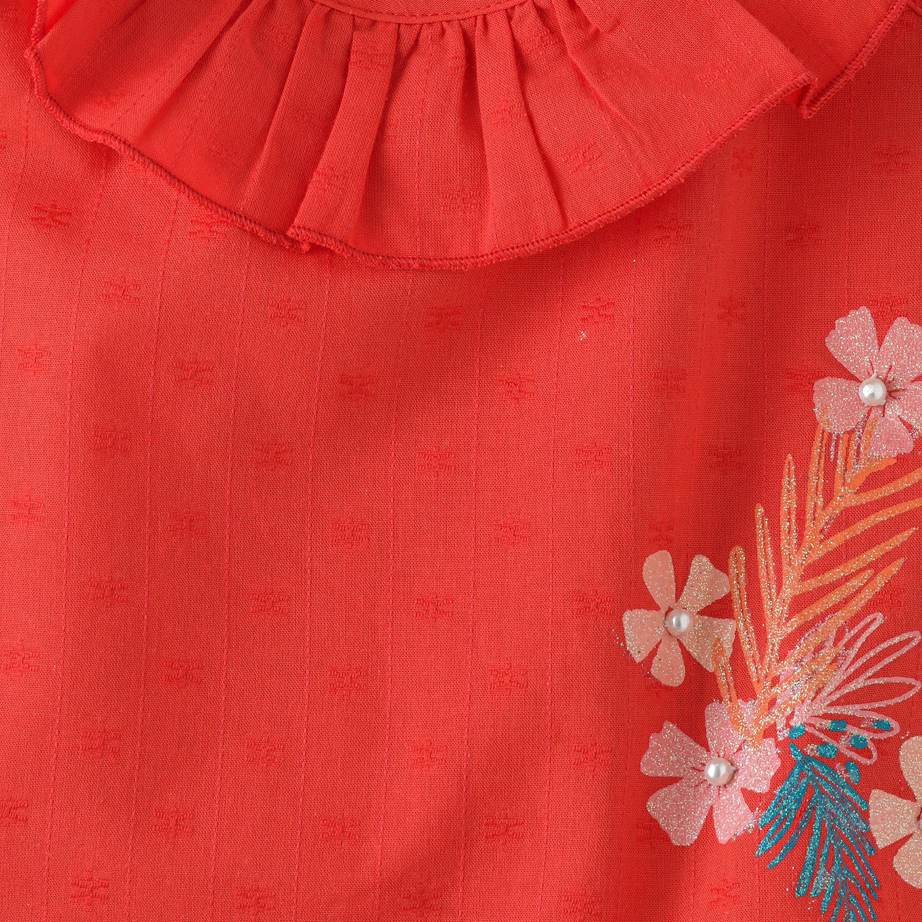 بلوزة بدون أكمام بطبعات الزهور من يونيك كيدز-baby-girls-clothing-blousesandshirts-image-2