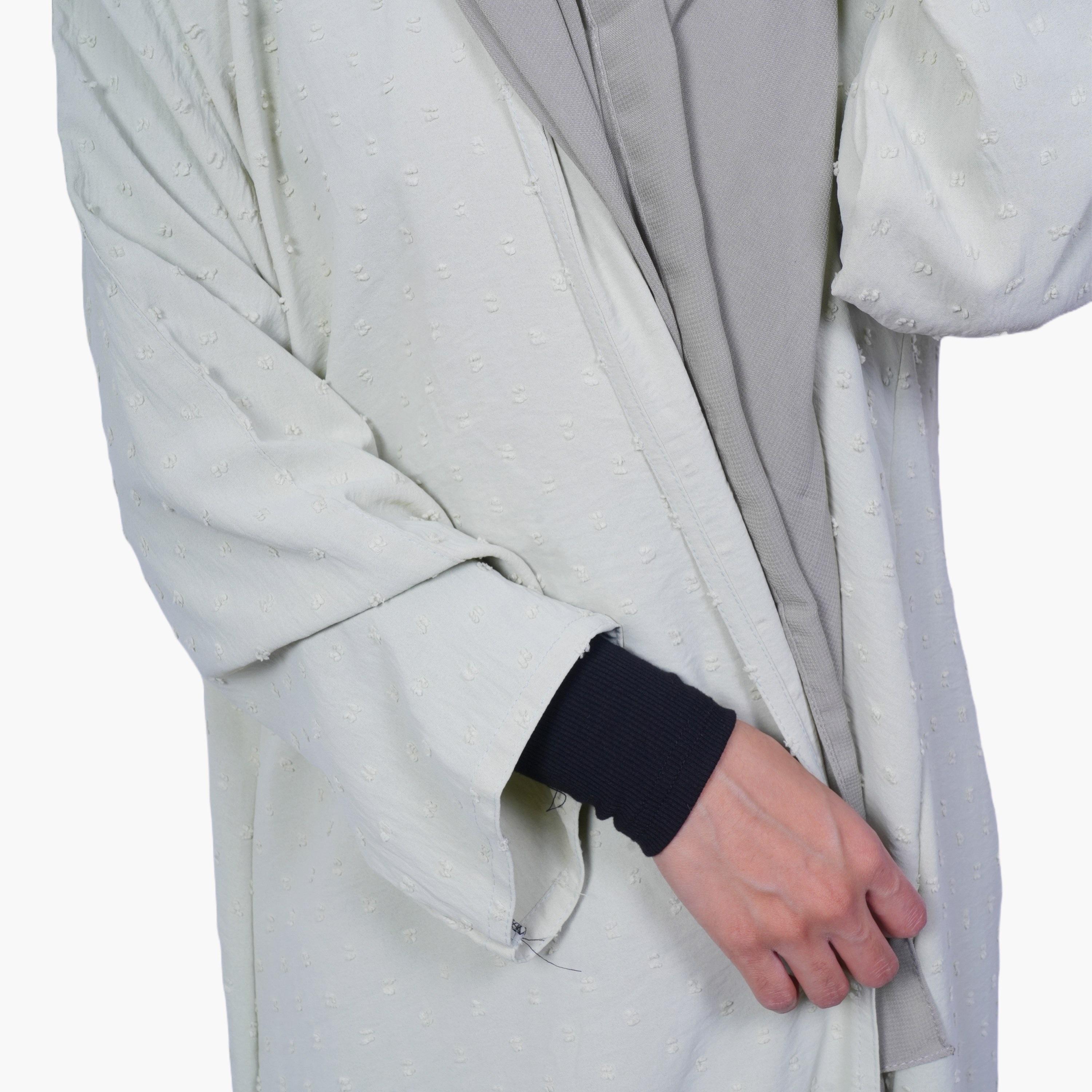 Fashion Line Serene Simplicity Dobby Abaya with Hijab-women-arabicclothing-abayas-image-3
