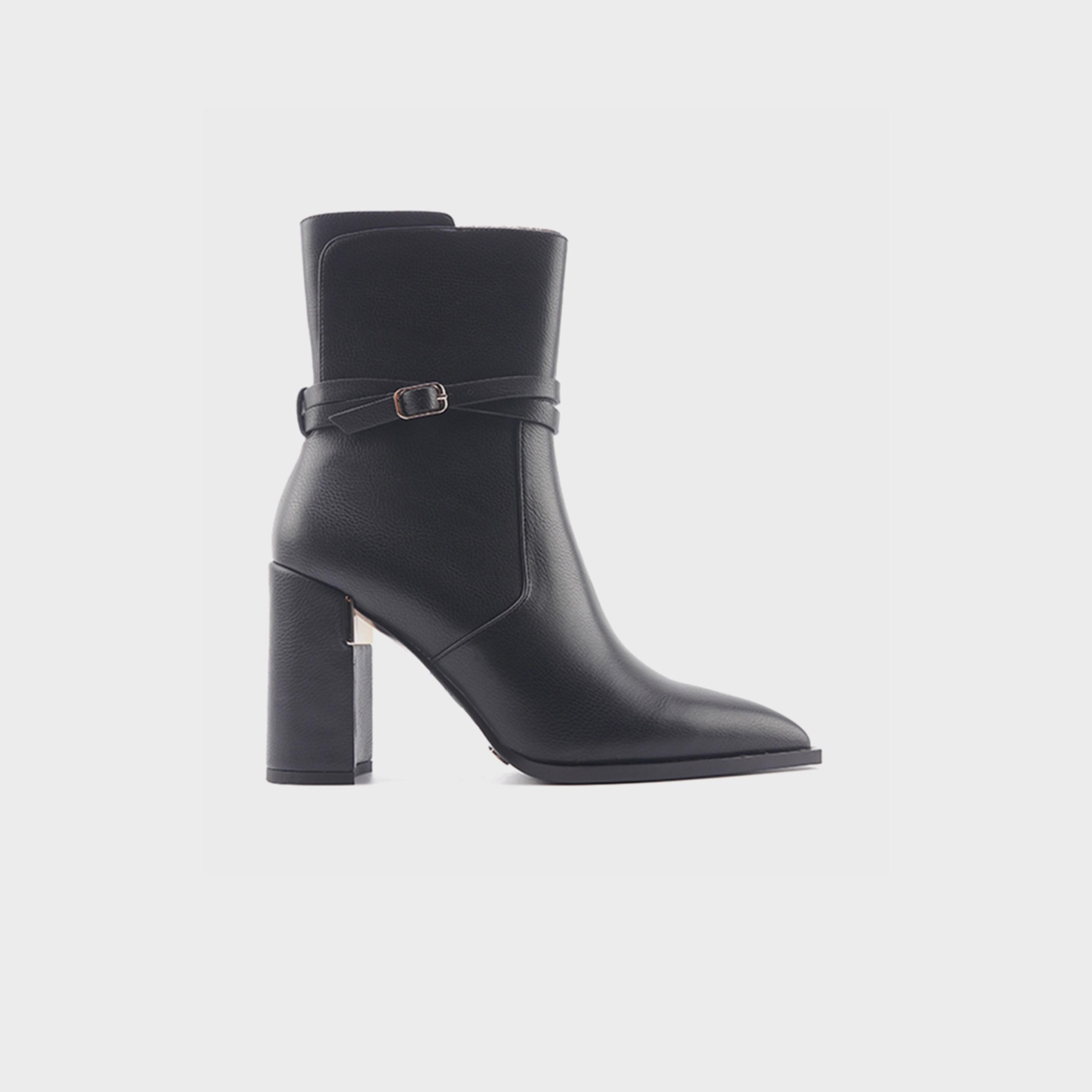 ناين ويست-  حذاء نسائي بسحاب فلور 4بي ار بكعب عالٍ-women-shoes-boots-image-6