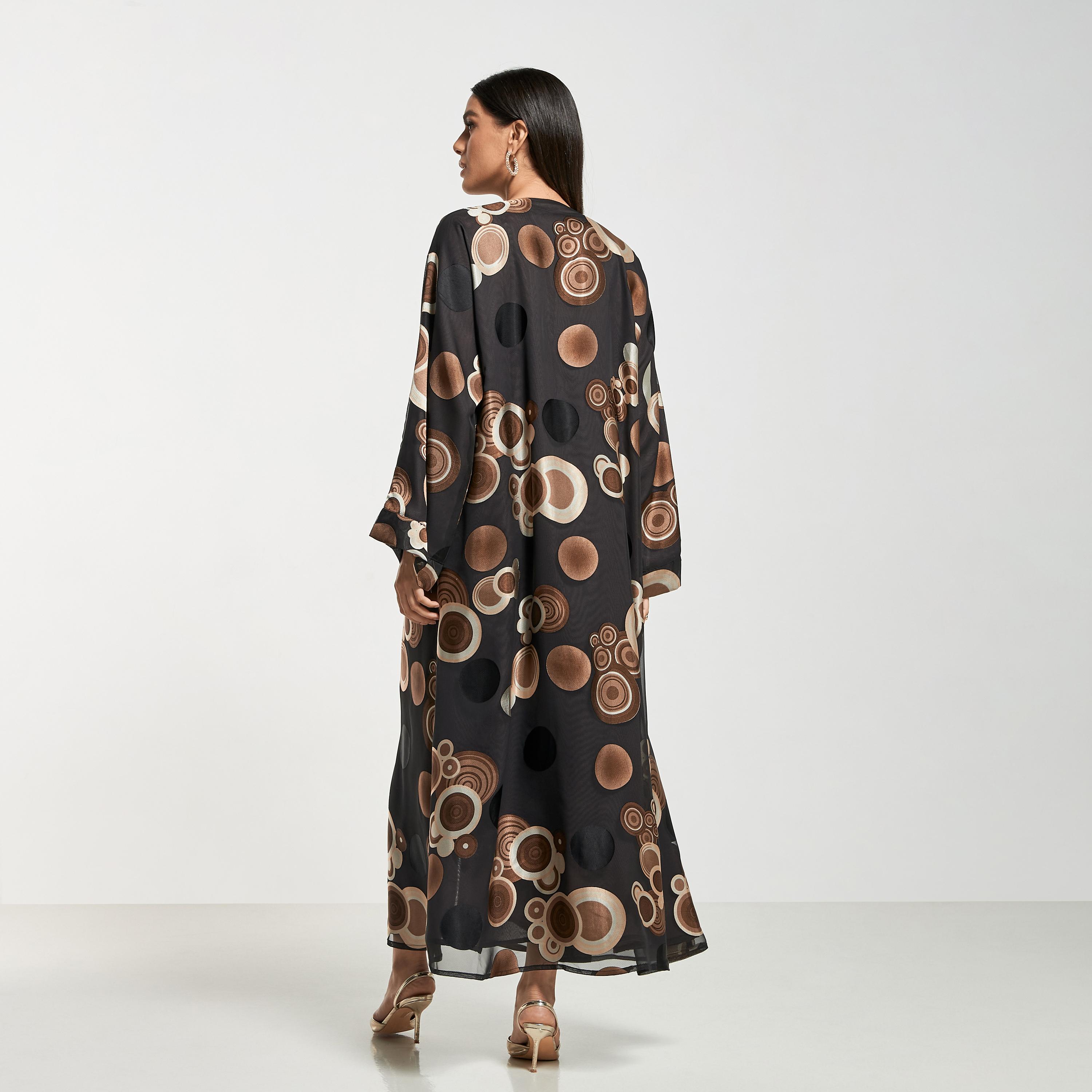 Hadiyath Al Madinah All-Over Print Abaya with Hijab-women-arabicclothing-abayas-image-5