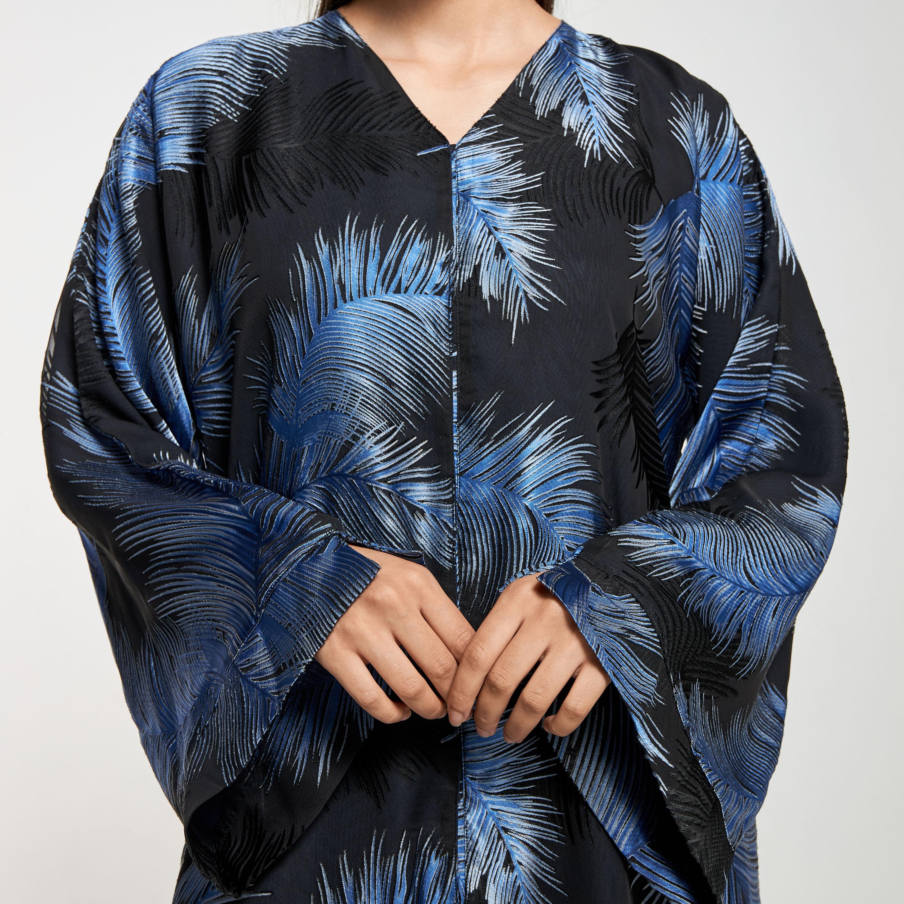Hadiyath Al Madinah All-Over Print Abaya with Hijab-women-arabicclothing-abayas-image-3