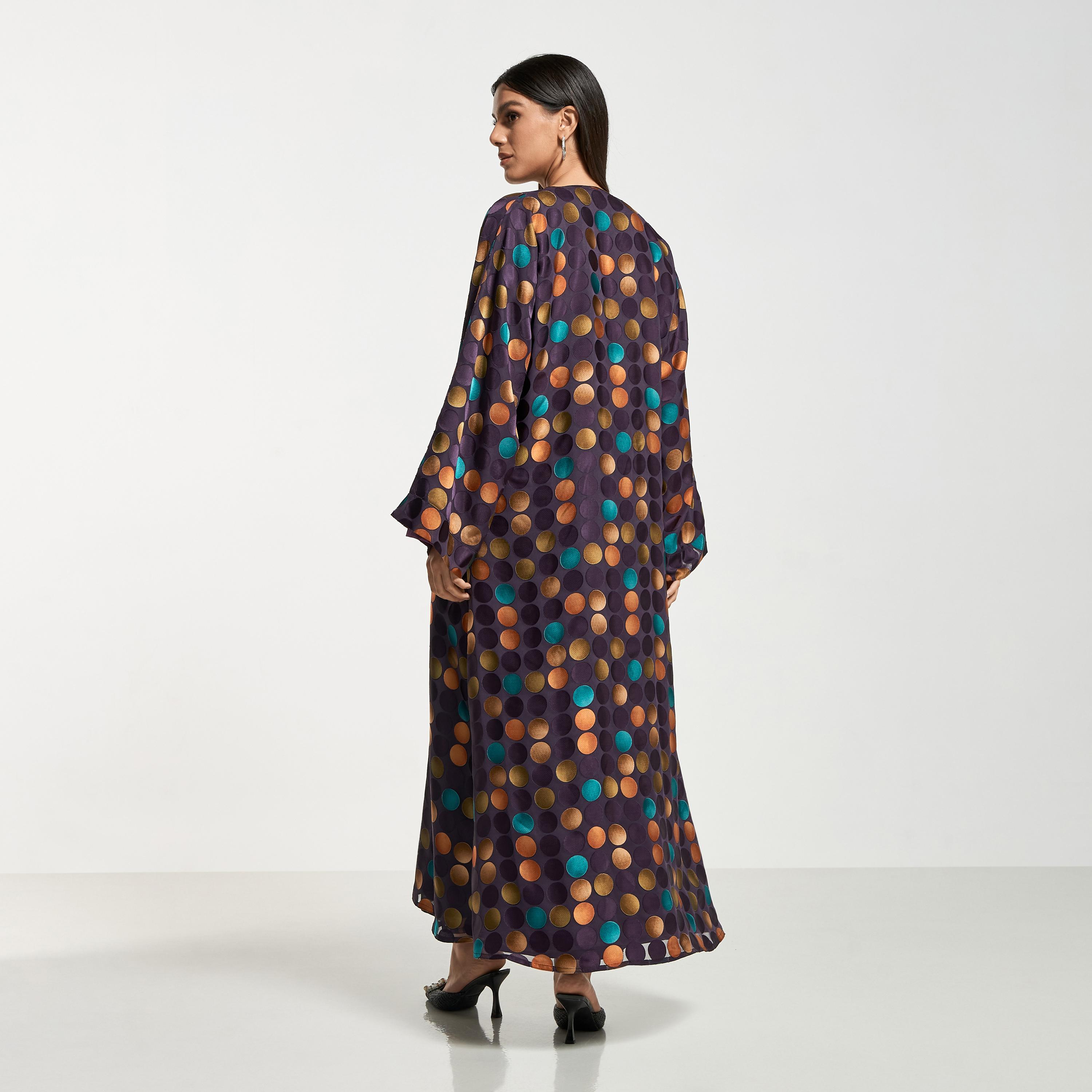 Hadiyath Al Madinah All-Over Print Abaya with Hijab-women-arabicclothing-abayas-image-5