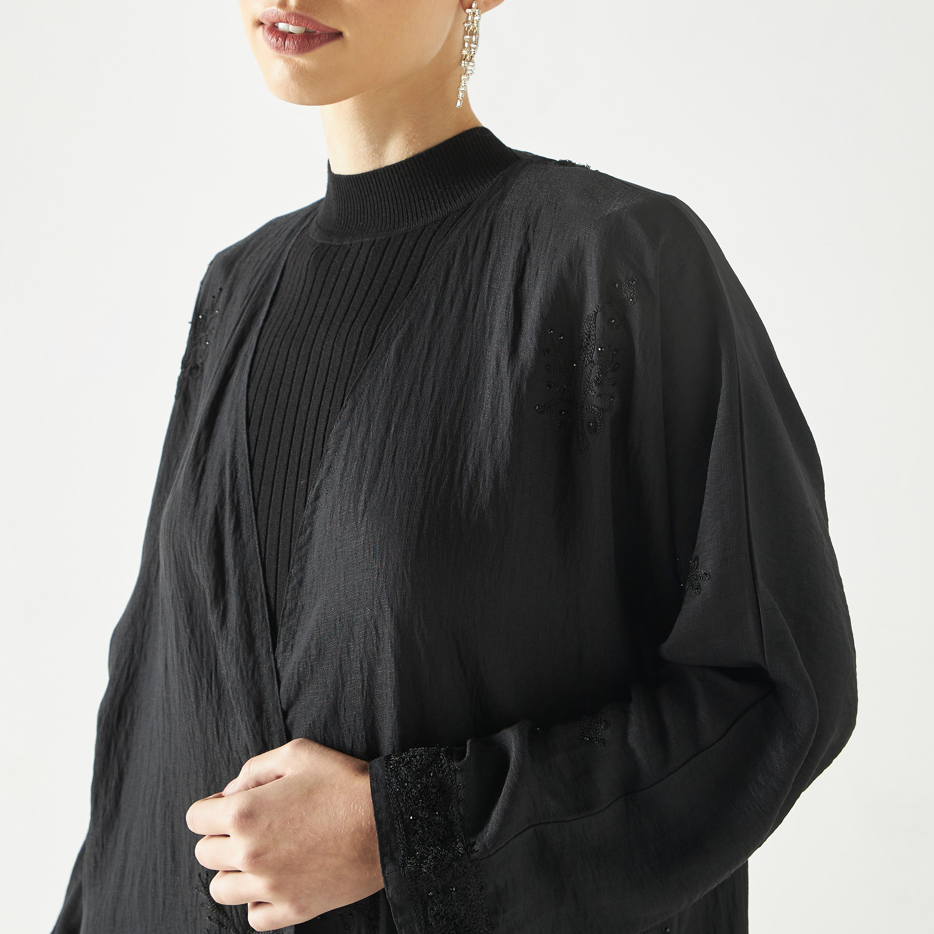 Hadiyath Al Madinah Embroidered Abaya-women-arabicclothing-abayas-image-3