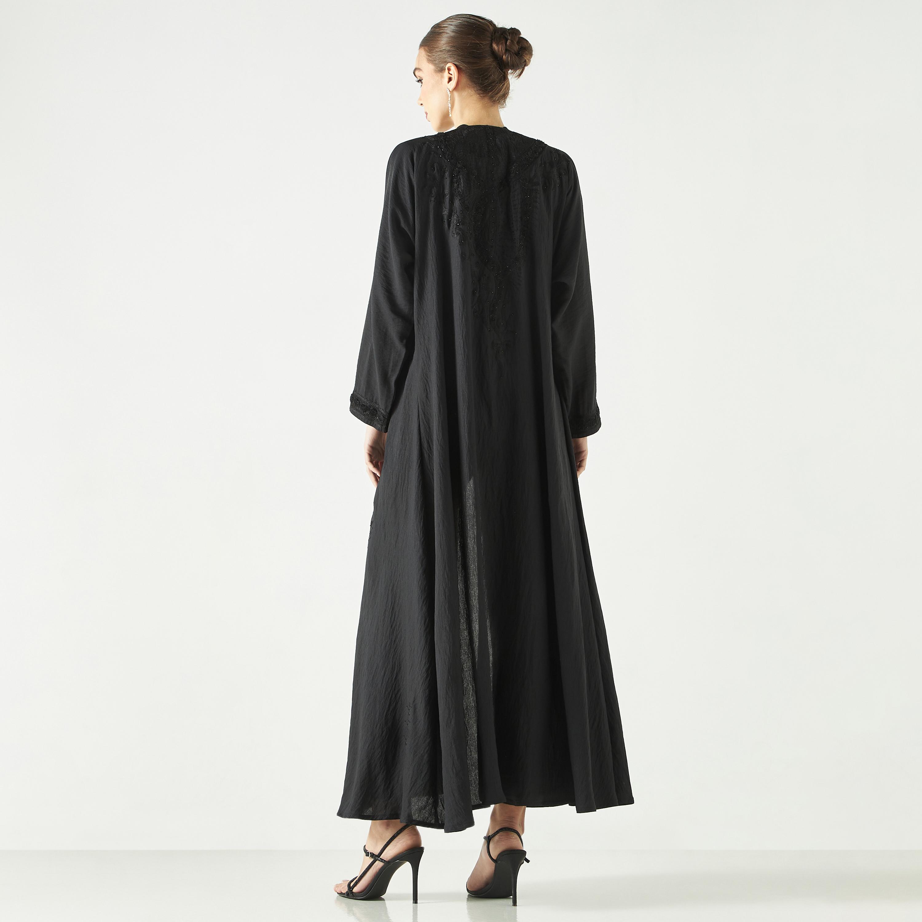 Hadiyath Al Madinah Embroidered Abaya-women-arabicclothing-abayas-image-5