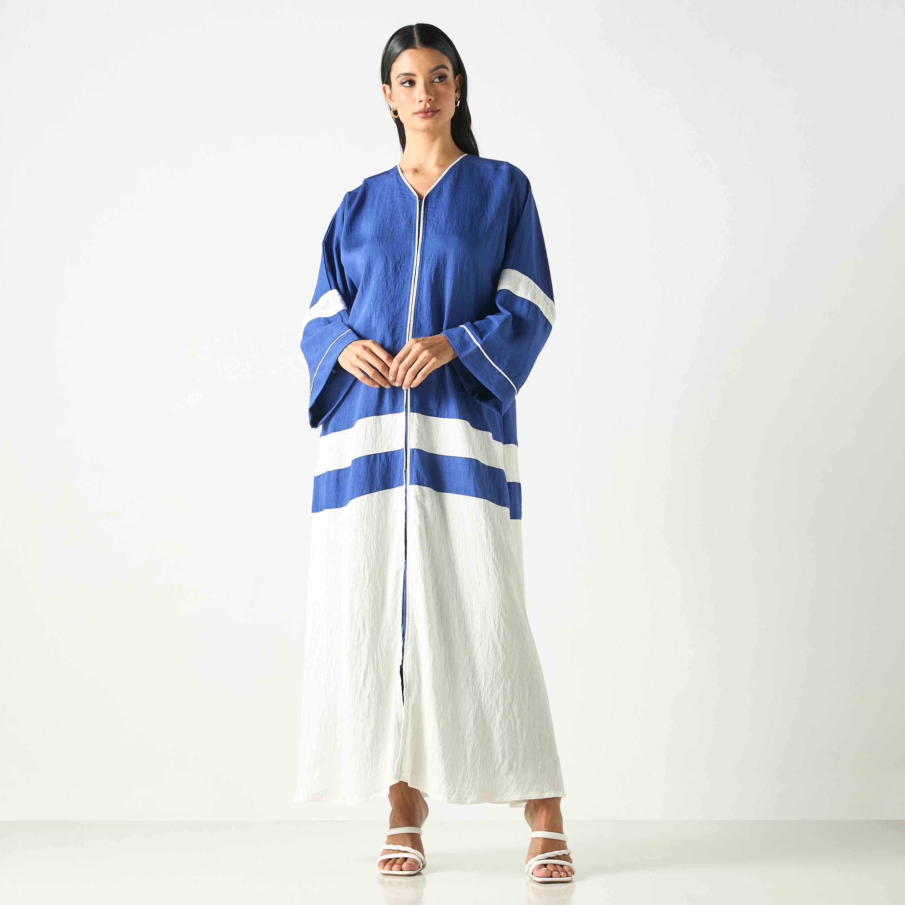 عباية بلونين مع حجاب من هدية المدينة-women-arabicclothing-abayas-image-1