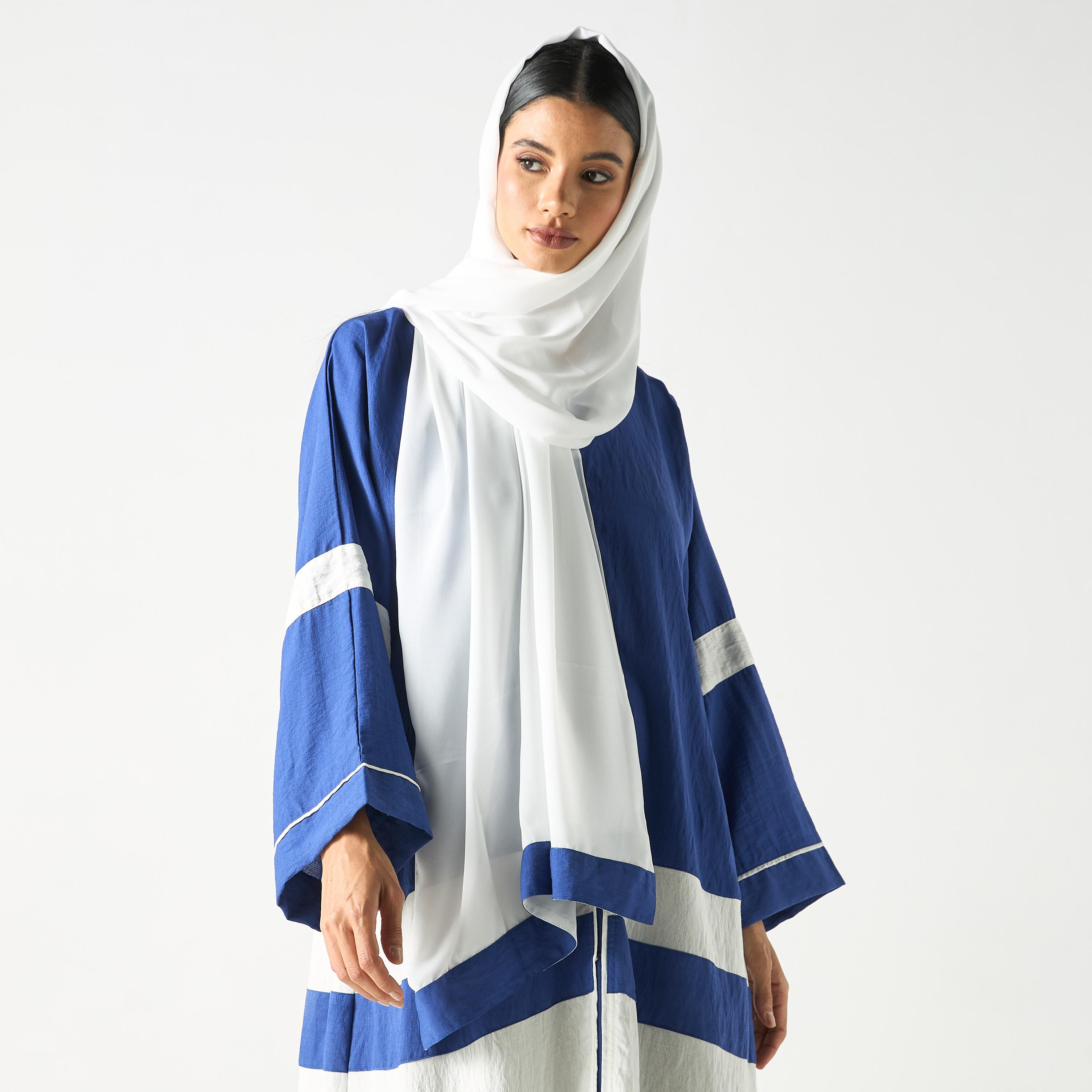 عباية بلونين مع حجاب من هدية المدينة-women-arabicclothing-abayas-image-2