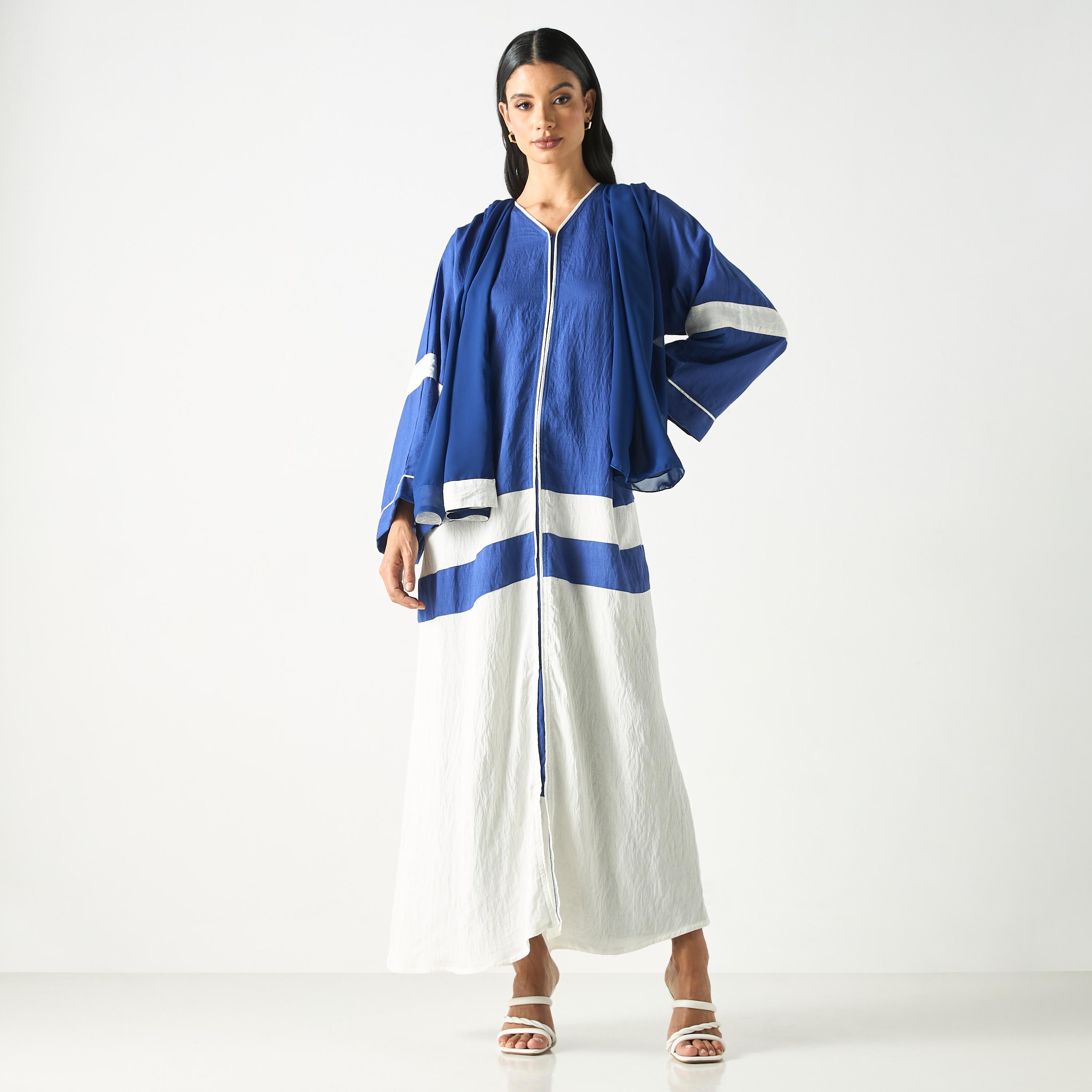 عباية بلونين مع حجاب من هدية المدينة-women-arabicclothing-abayas-image-5