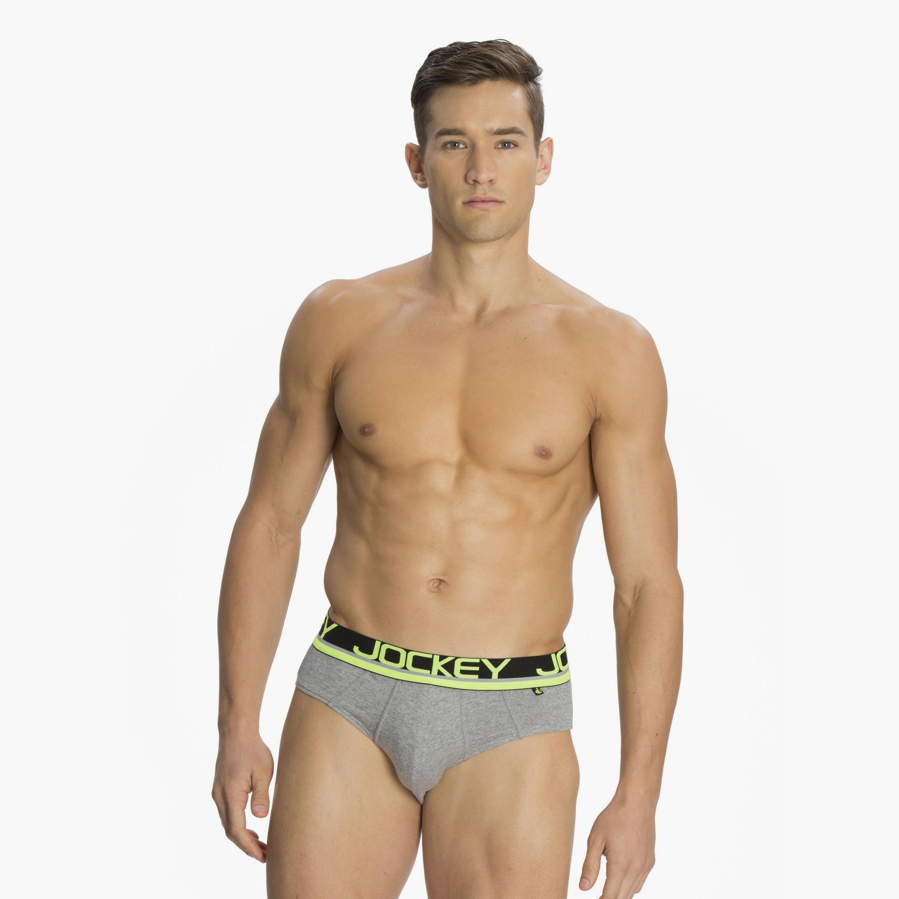 Jockey Brand Print Waistband Men's Briefs-men-clothing-innerwear-underwear-image-2