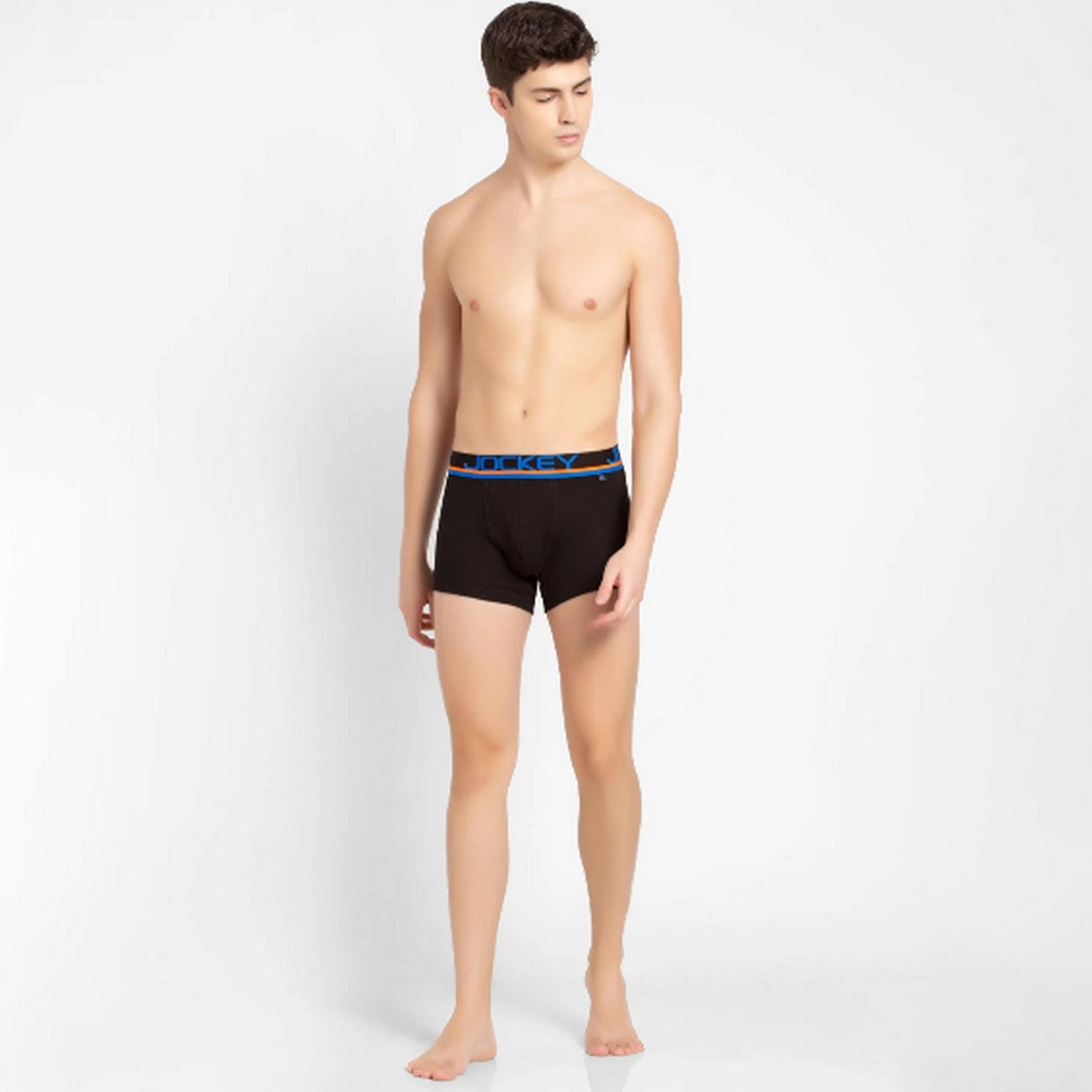 Jockey Brand Print Waistband Men's Trunks-men-clothing-innerwear-underwear-image-2