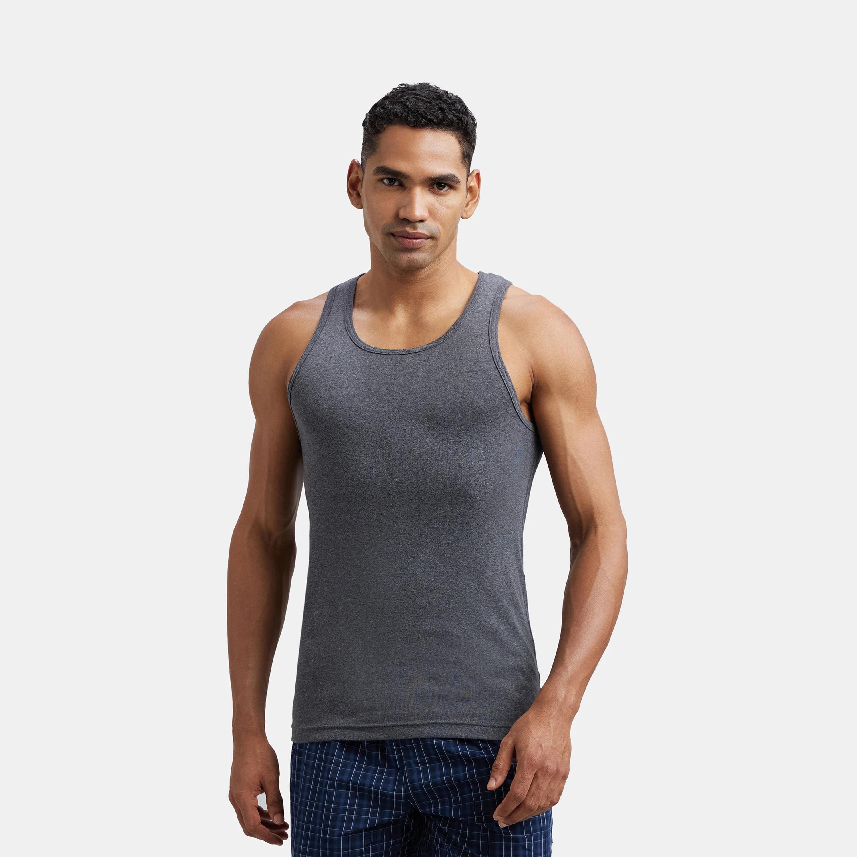 Jockey Men's Pop Colour Fashion Vest-men-clothing-innerwear-vests-image-1