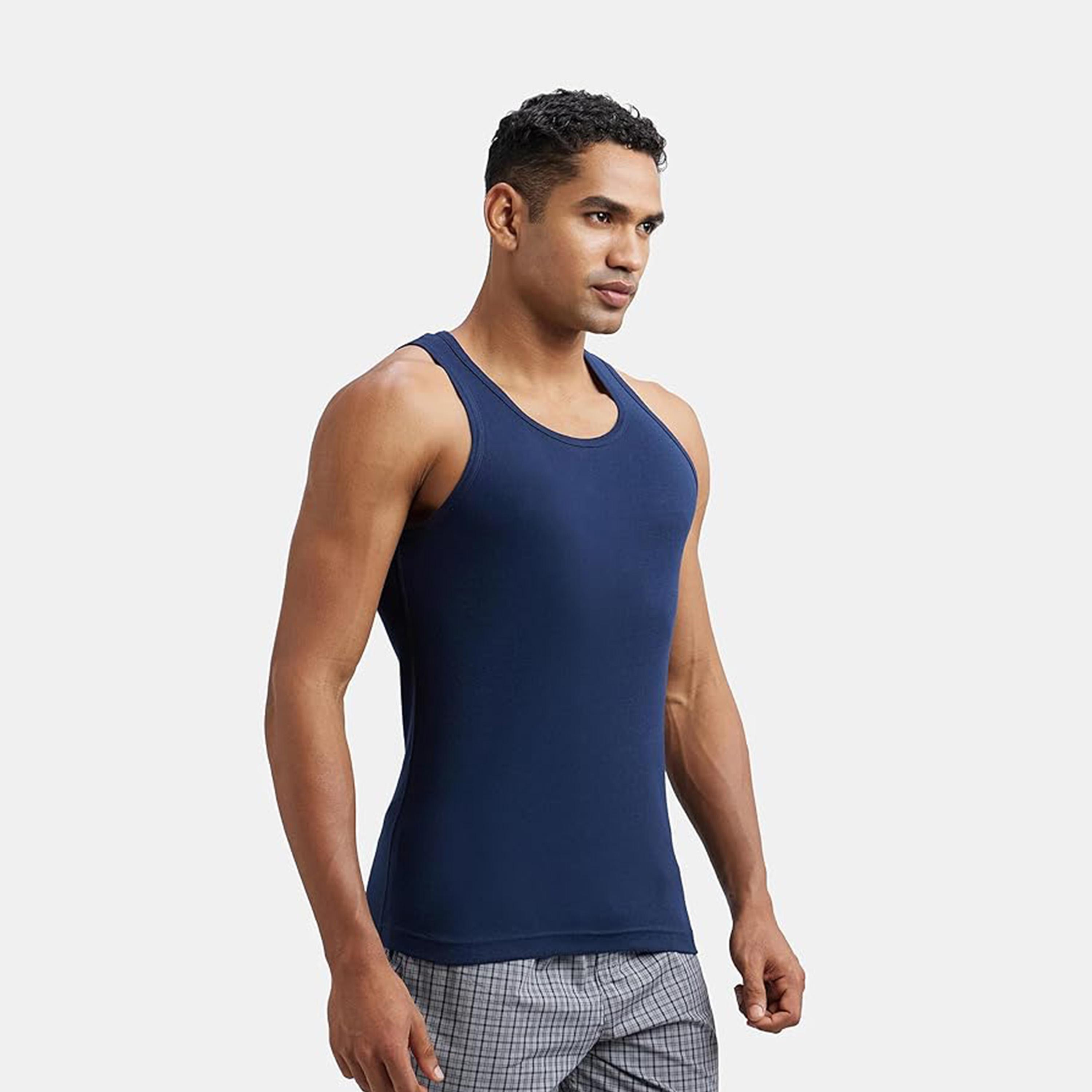 Jockey Men's Pop Colour Fashion Vest-men-clothing-innerwear-vests-image-2