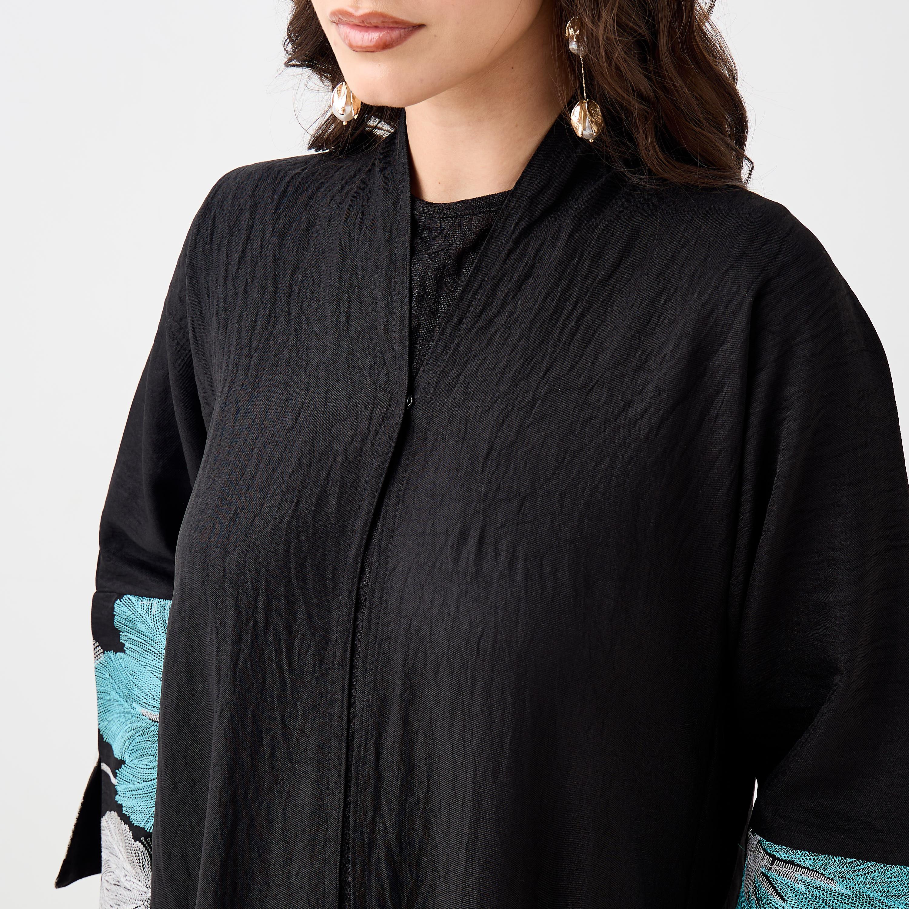 Hadiyath Al Madinah Embroidered Abaya-women-arabicclothing-abayas-image-3