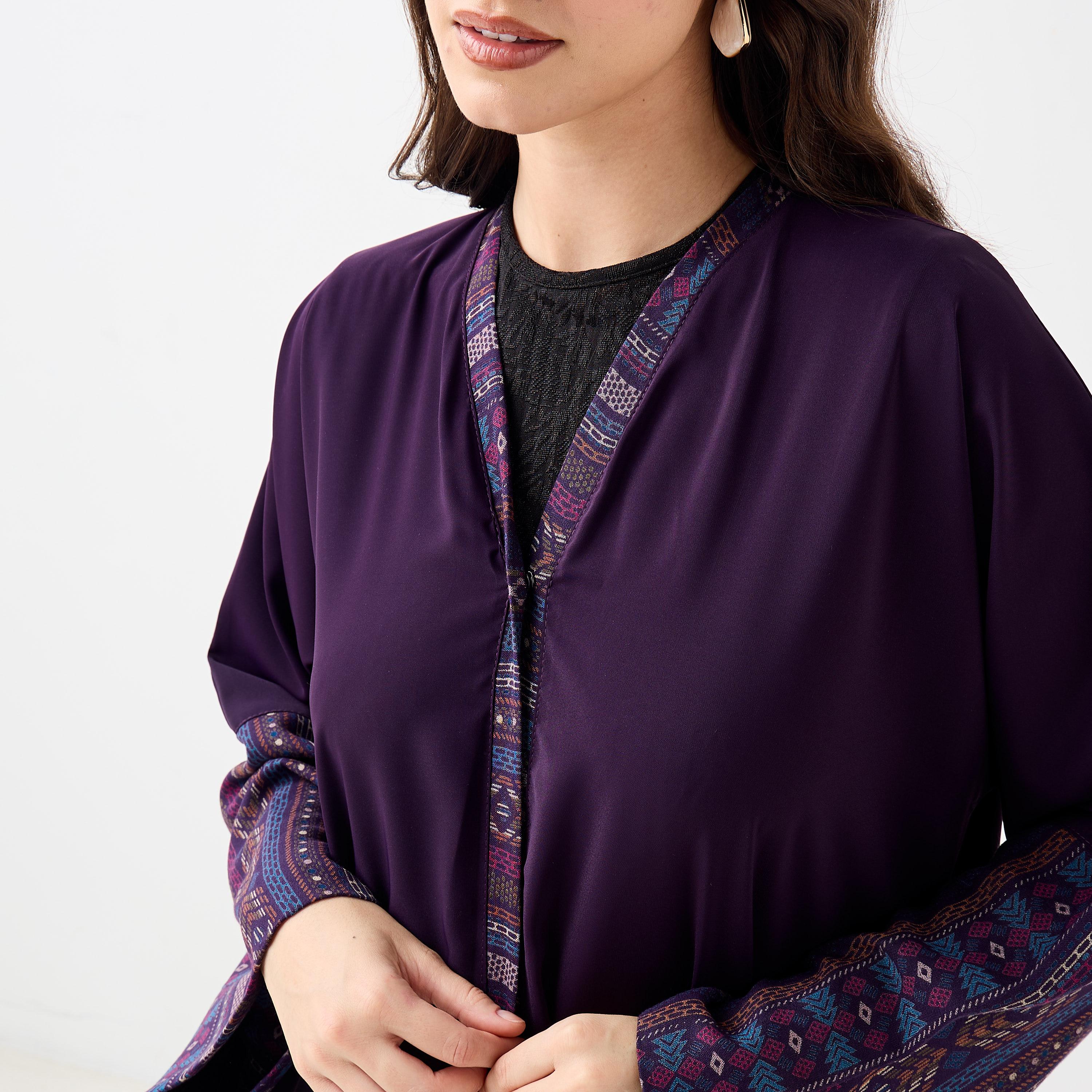 Hadiyath Al Madinah Panelled Abaya-women-arabicclothing-abayas-image-3