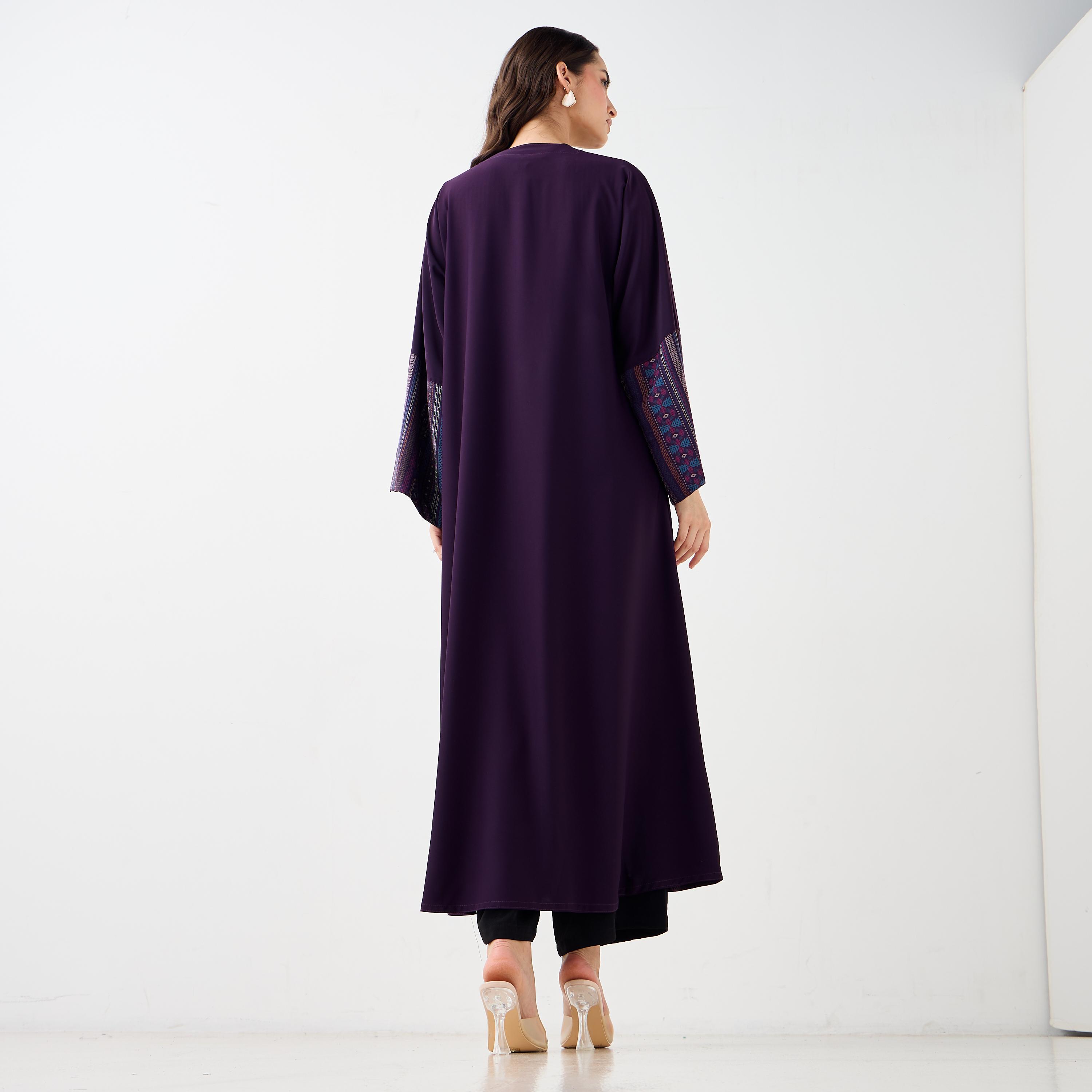 Hadiyath Al Madinah Panelled Abaya-women-arabicclothing-abayas-image-5