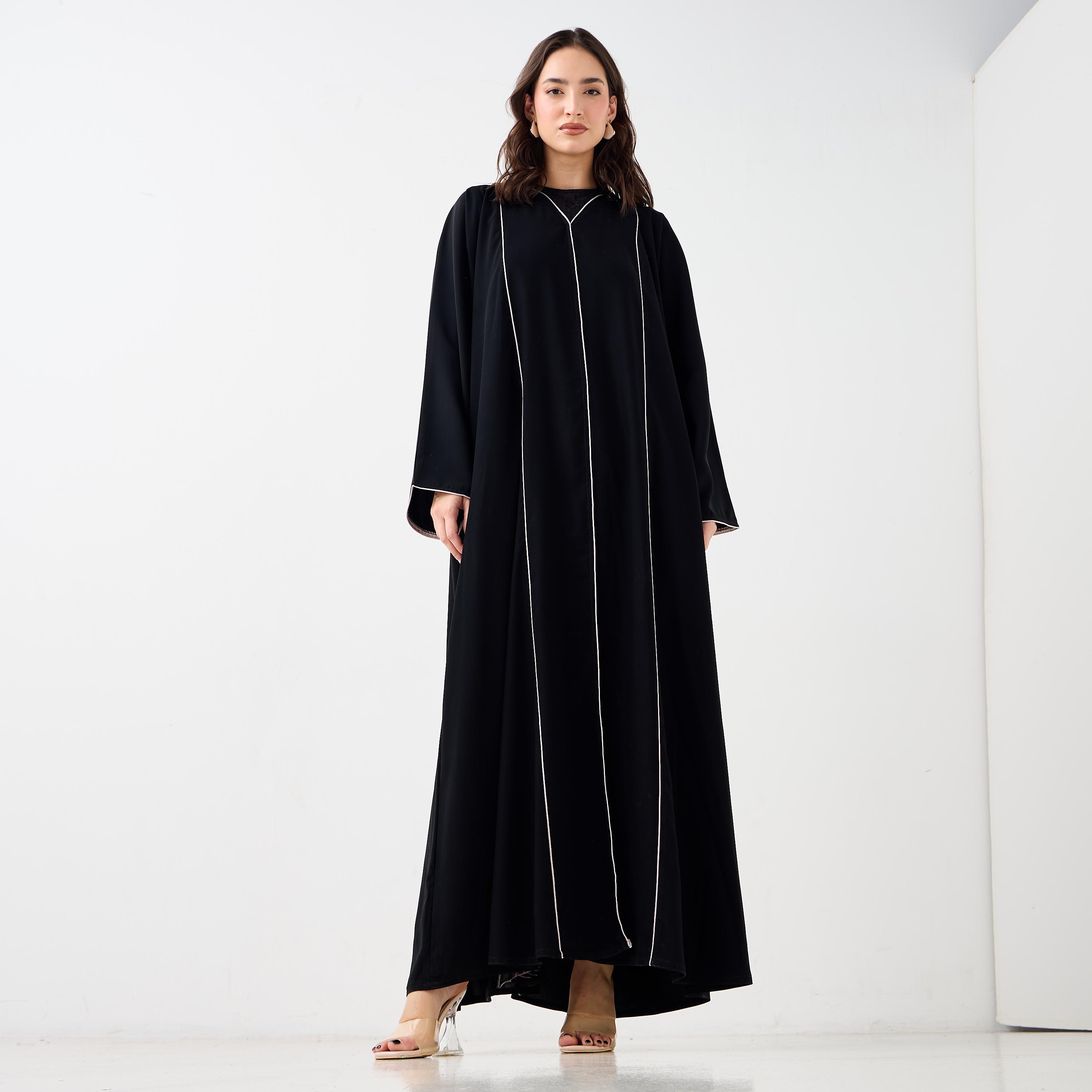 Hadiyath Al Madinah Embroidered Abaya-women-arabicclothing-abayas-image-1