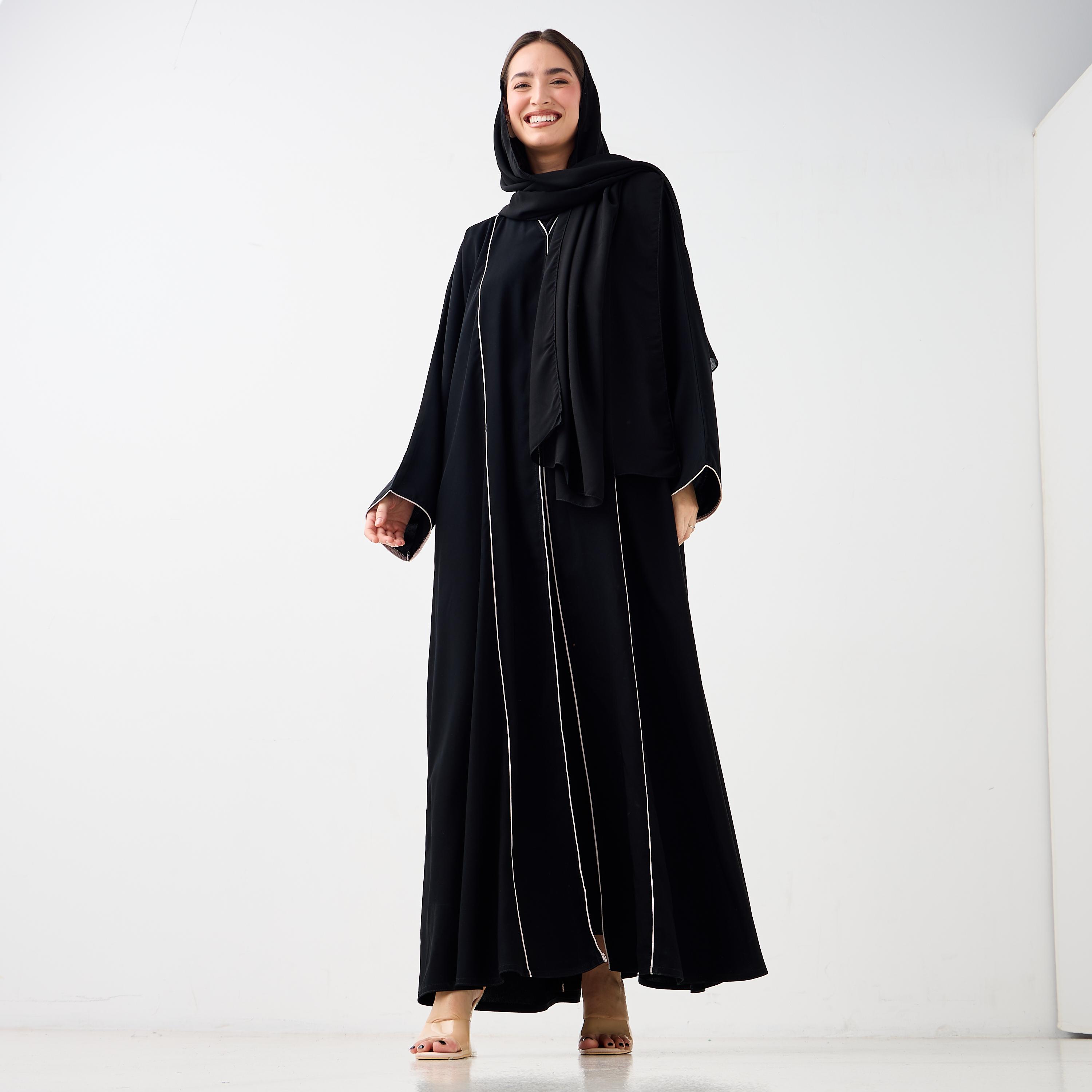 Hadiyath Al Madinah Embroidered Abaya-women-arabicclothing-abayas-image-4