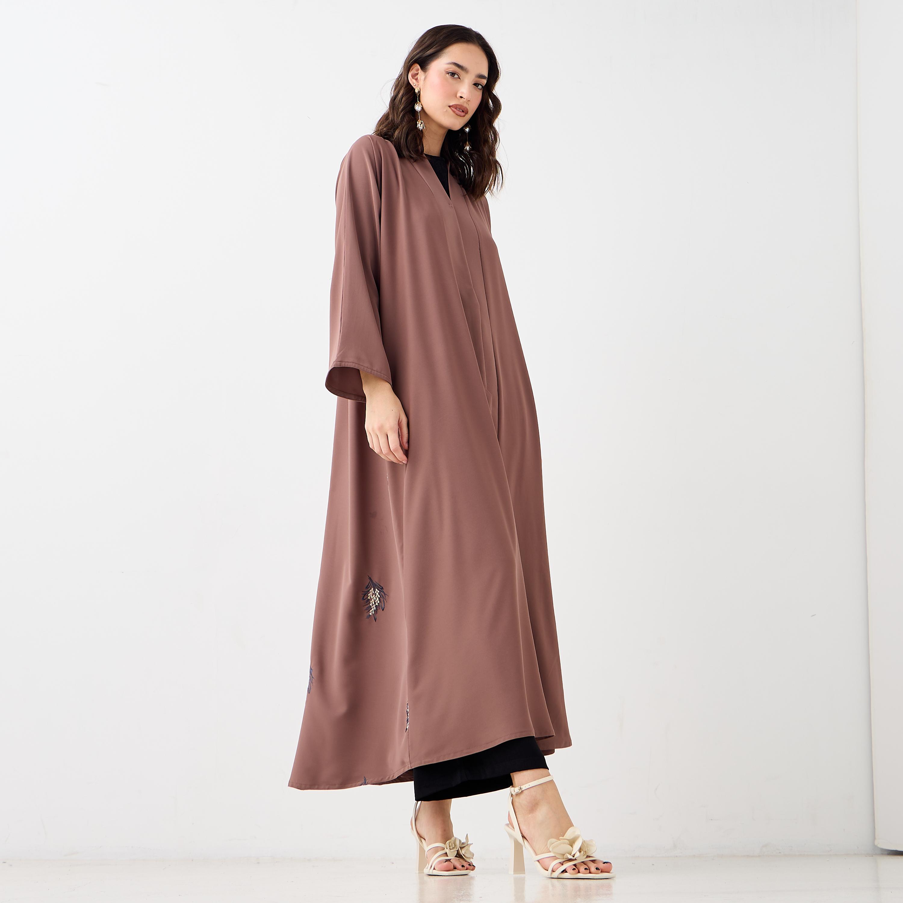 Hadiyath Al Madinah Embroidered Abaya-women-arabicclothing-abayas-image-1