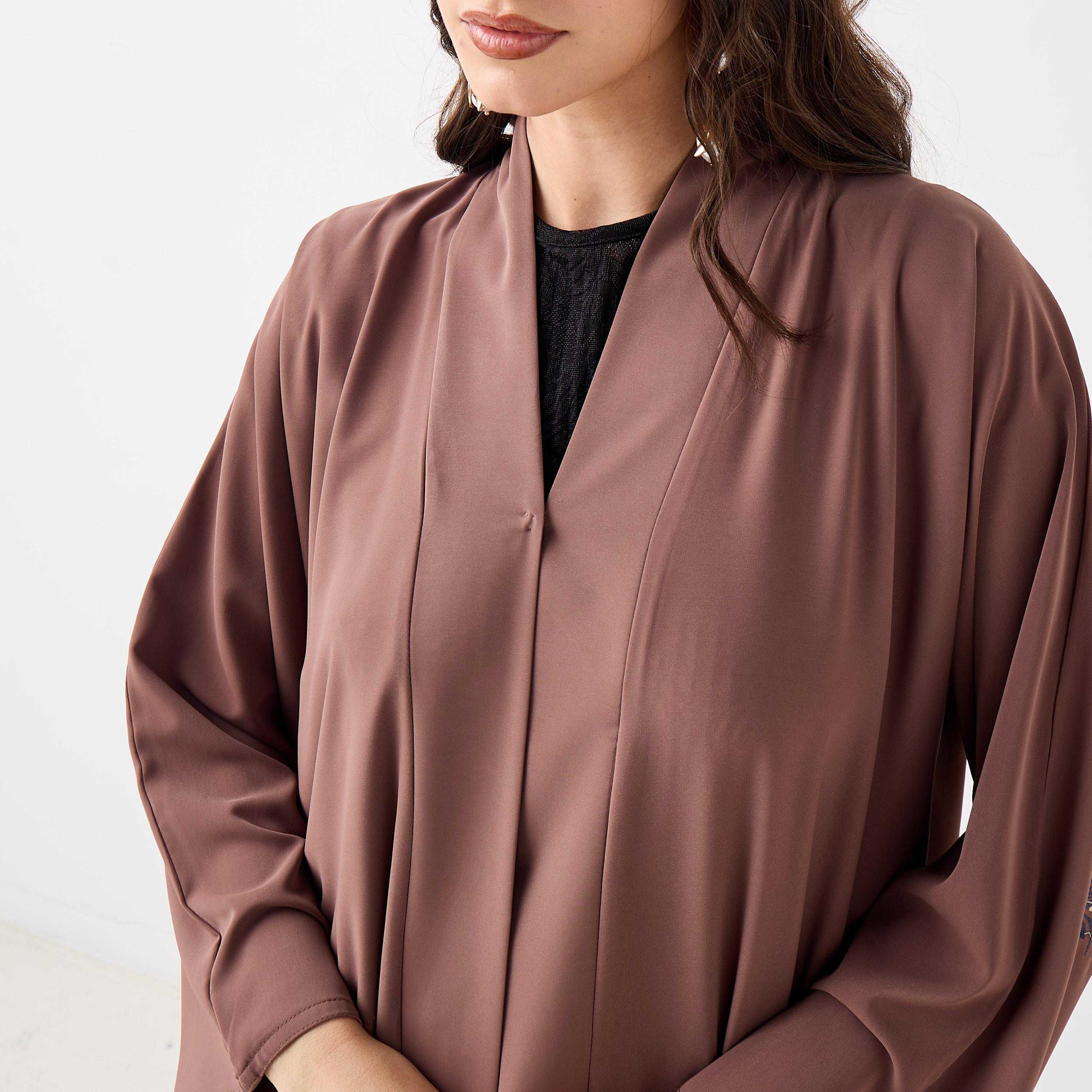 Hadiyath Al Madinah Embroidered Abaya-women-arabicclothing-abayas-image-3