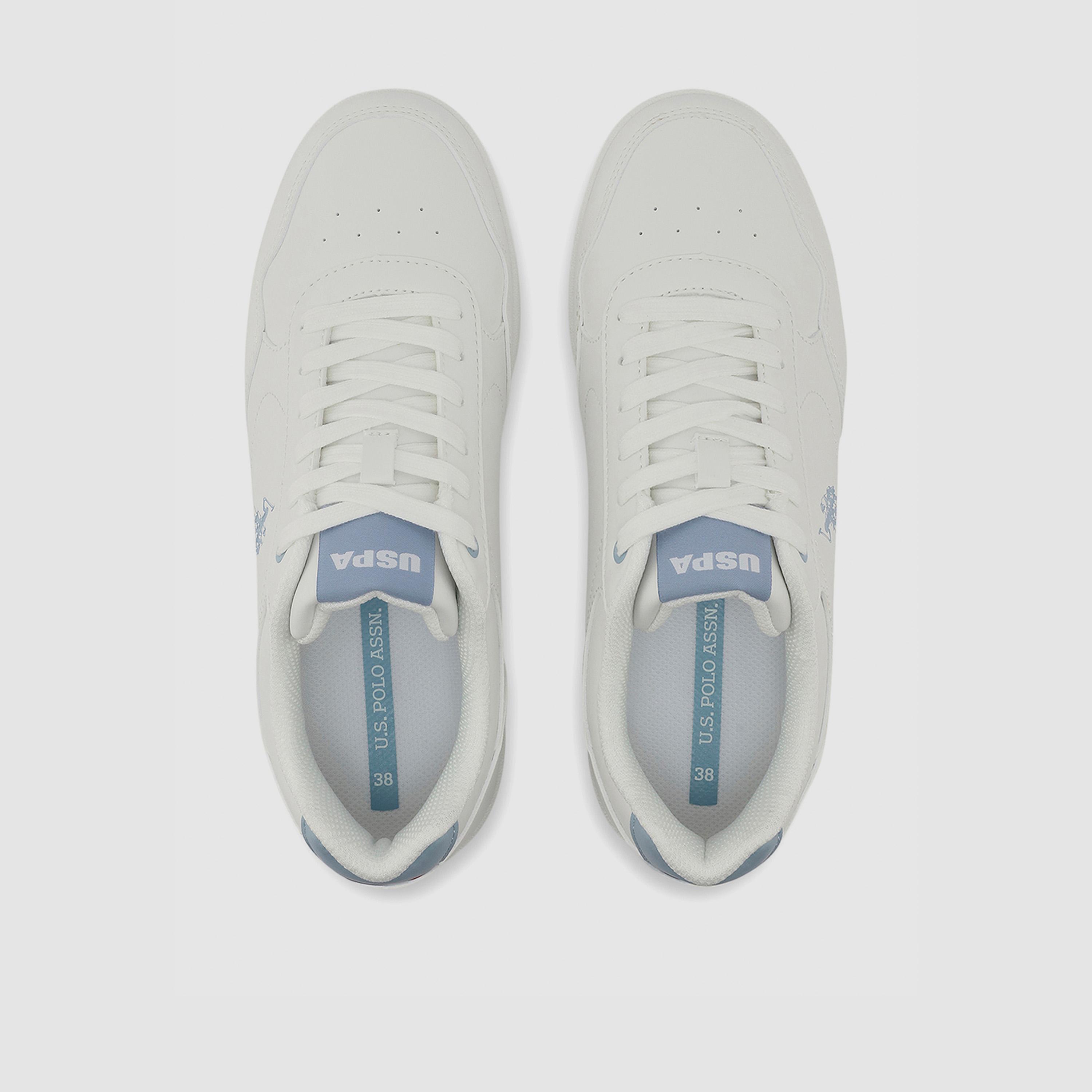 يو. اس. بولو اسن - حذاء رياضي مسطح برباط منخفض الكاحل للنساء | FRAN-GLB-6FX-women-shoes-sneakers-image-4