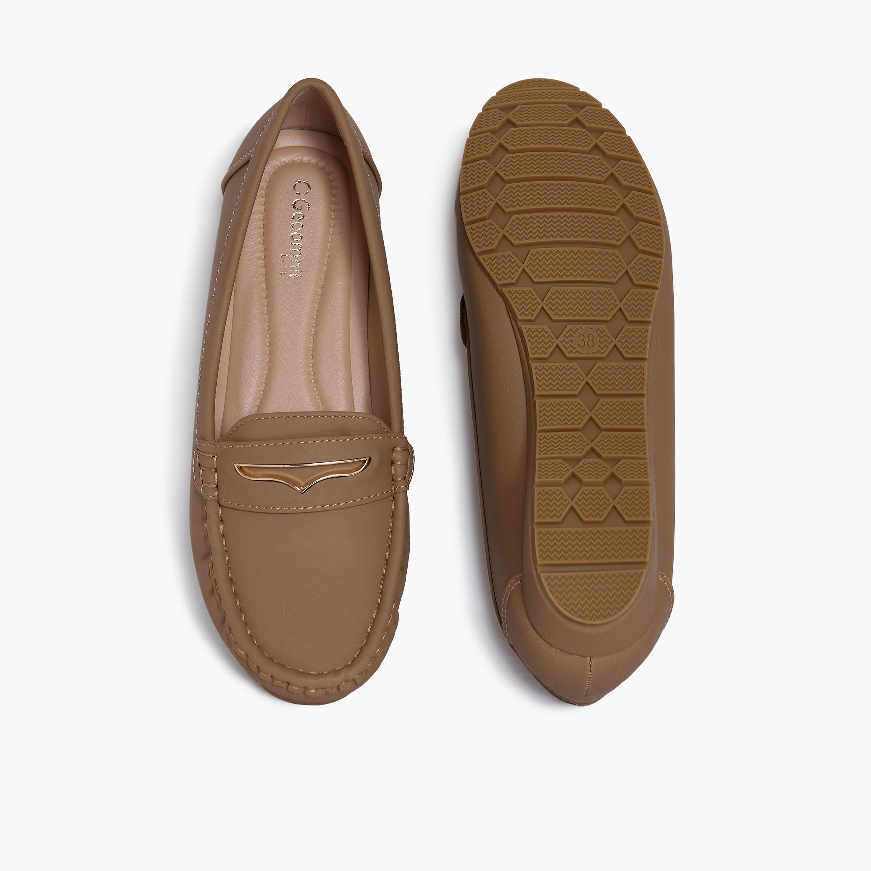 Geoomnii Women's Slip-On Kate1 Wedge Loafers | G25225-17-TAUPE-women-shoes-flats-loafers-image-3