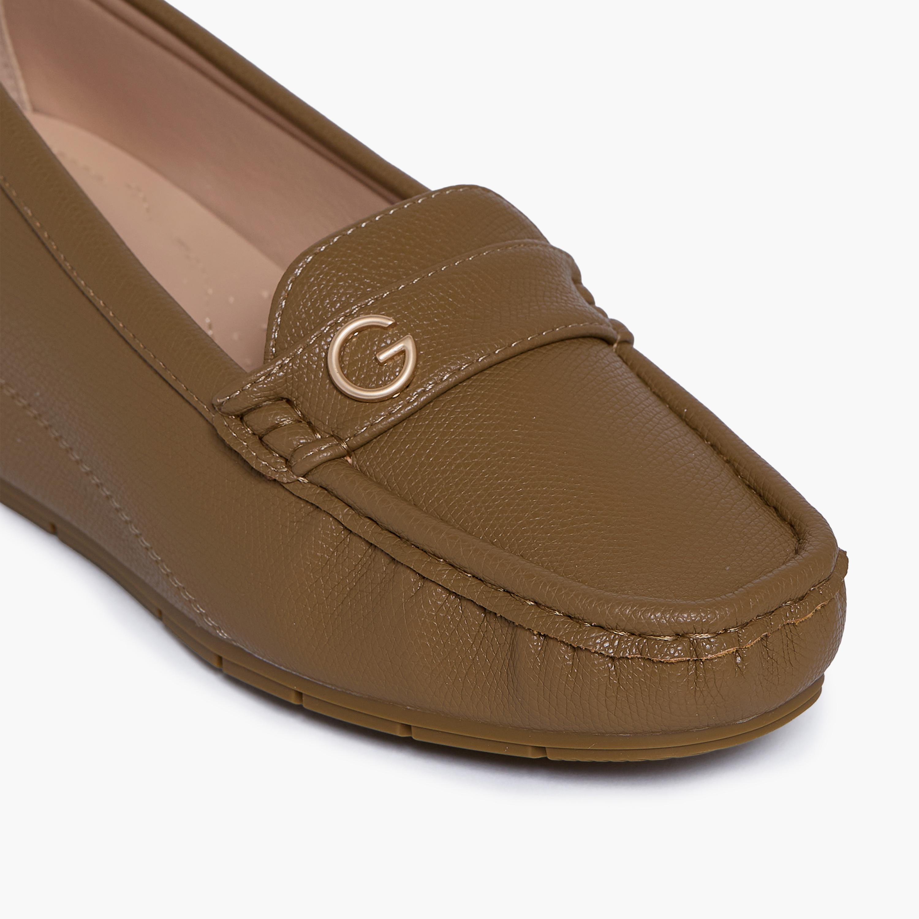 Geoomnii Women's Slip-On Katherine1 Wedge Loafers | G25225-19-BROWN-women-shoes-flats-loafers-image-2
