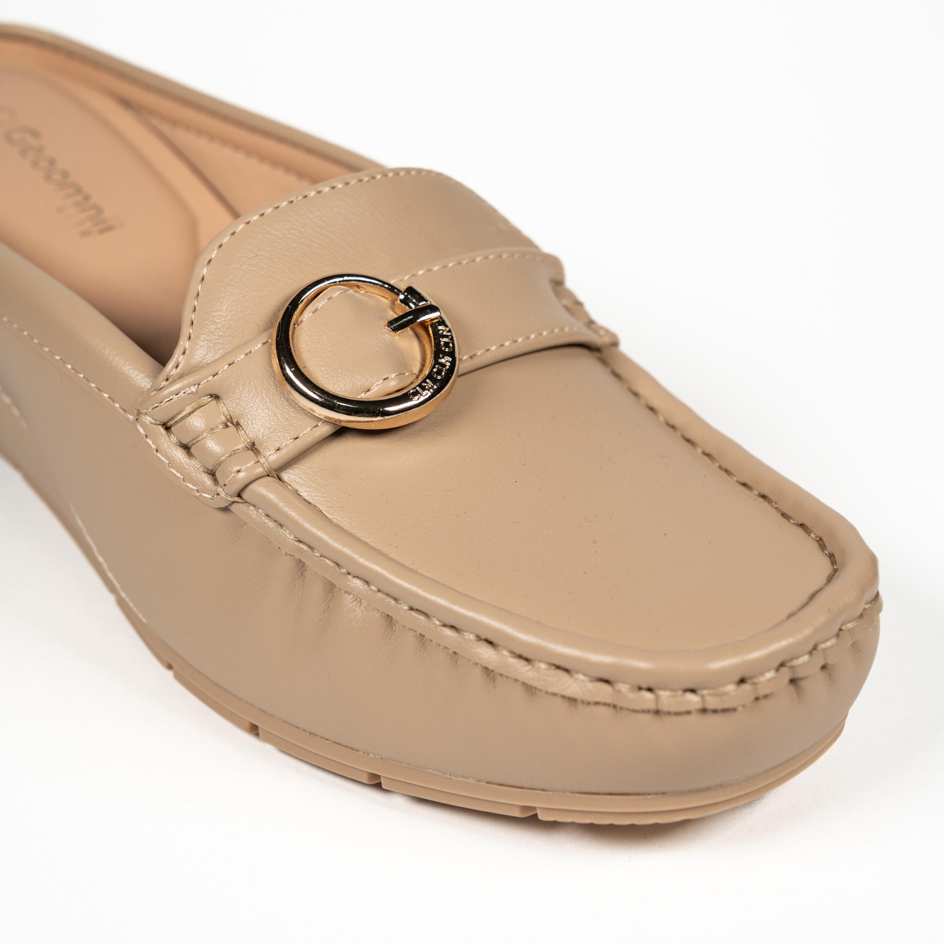 جيومني - حذاء ويك سهل الارتداء بكعب إسفيني للنساء | G25225-20-BEIGE-women-shoes-loafersandmoccasins-image-2