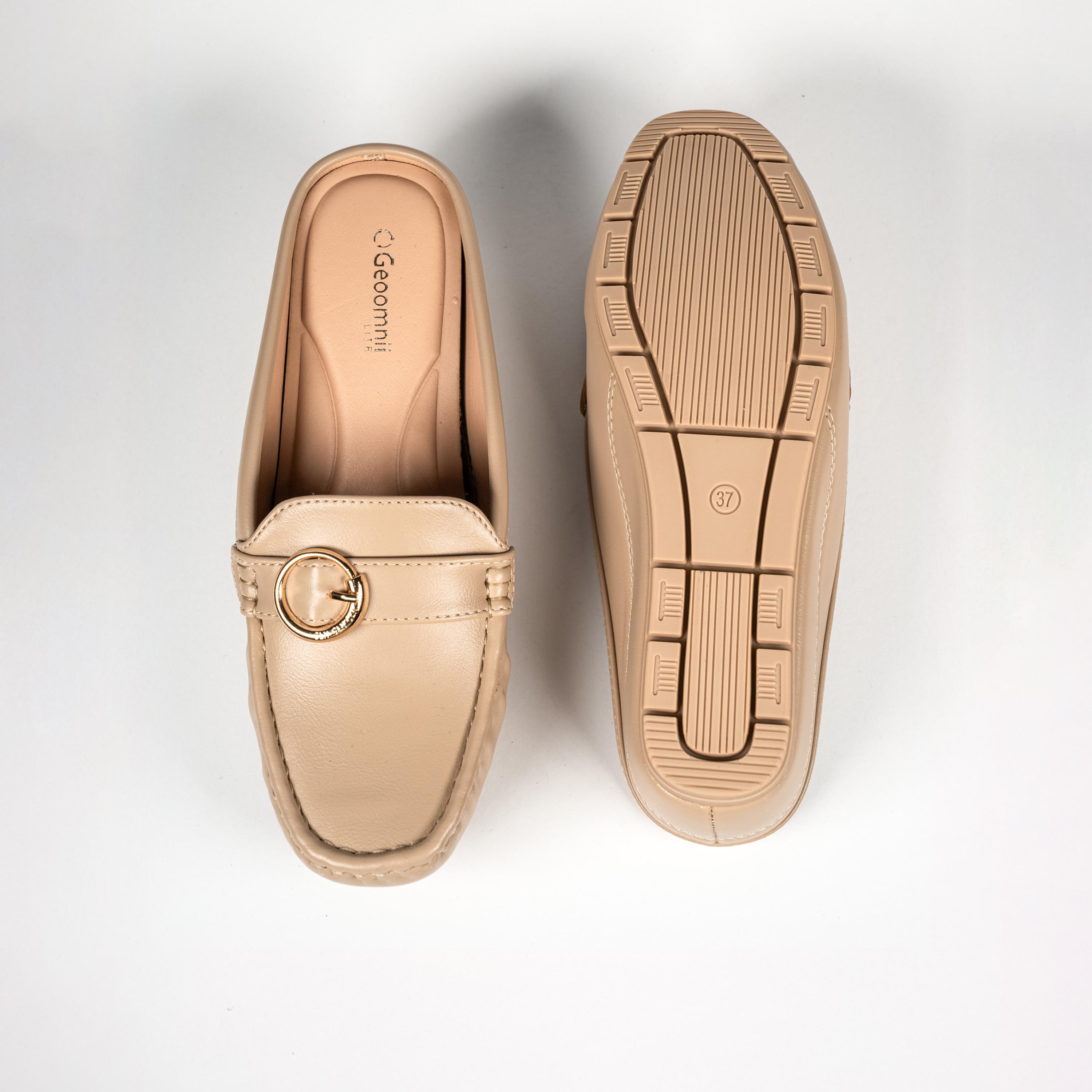 جيومني - حذاء ويك سهل الارتداء بكعب إسفيني للنساء | G25225-20-BEIGE-women-shoes-loafersandmoccasins-image-3