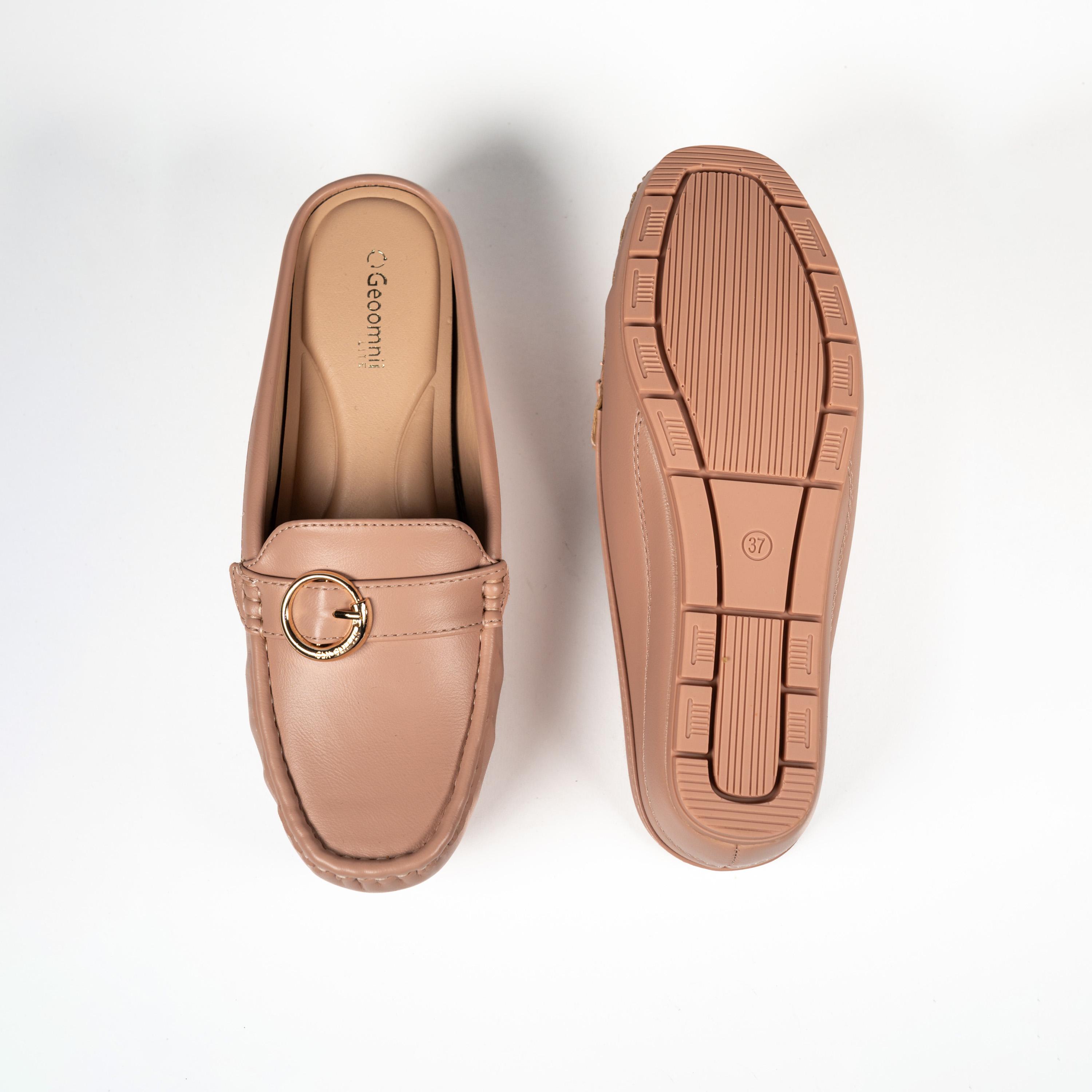 جيومني - حذاء ييل سهل الارتداء بكعب إسفيني للنساء | G25225-20-DUSTY PINK-women-shoes-loafersandmoccasins-image-3