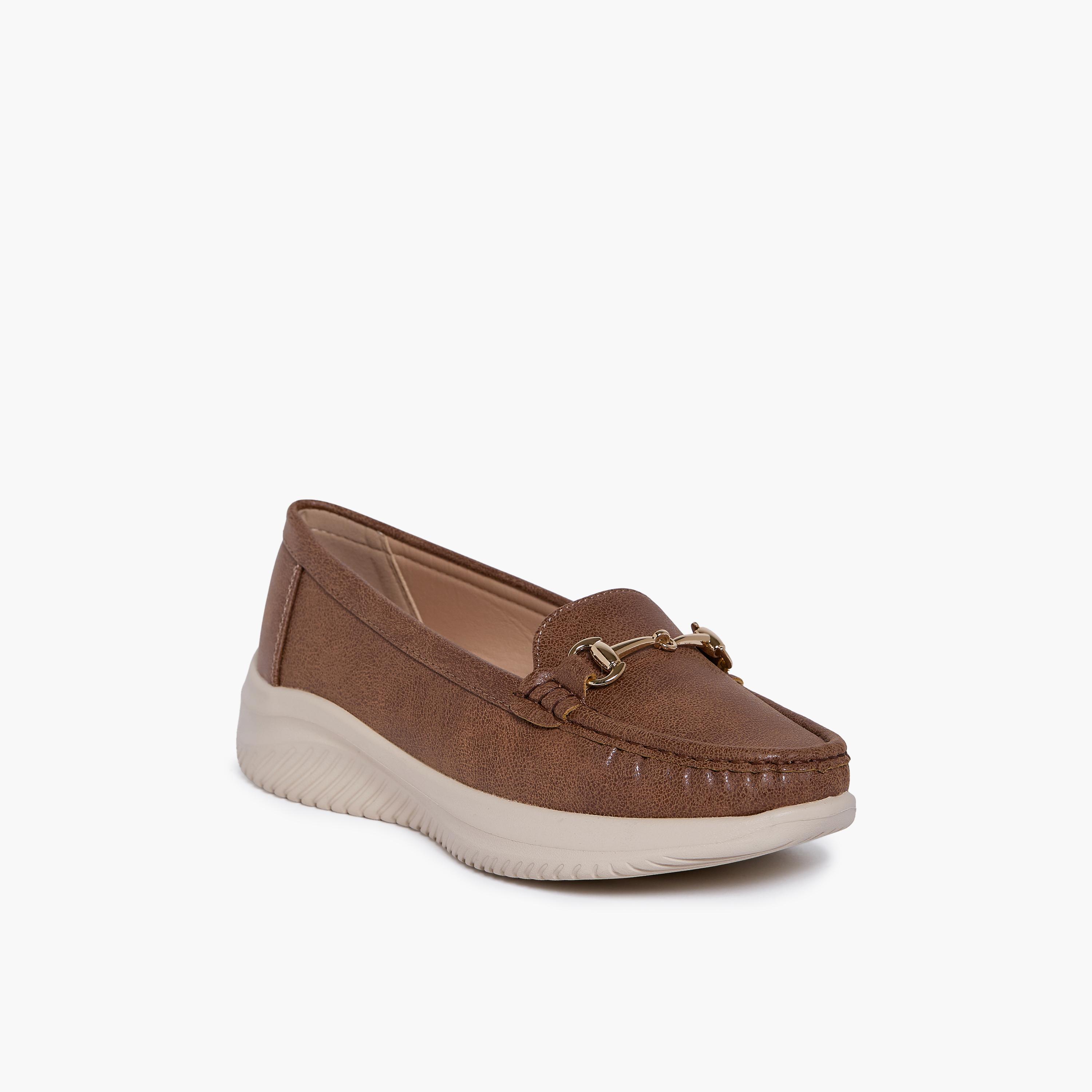 Geoomnii Women's Slip-On Katrina1 Flatform Loafers | G25225-9-BROWN-women-shoes-flats-loafers-image-1