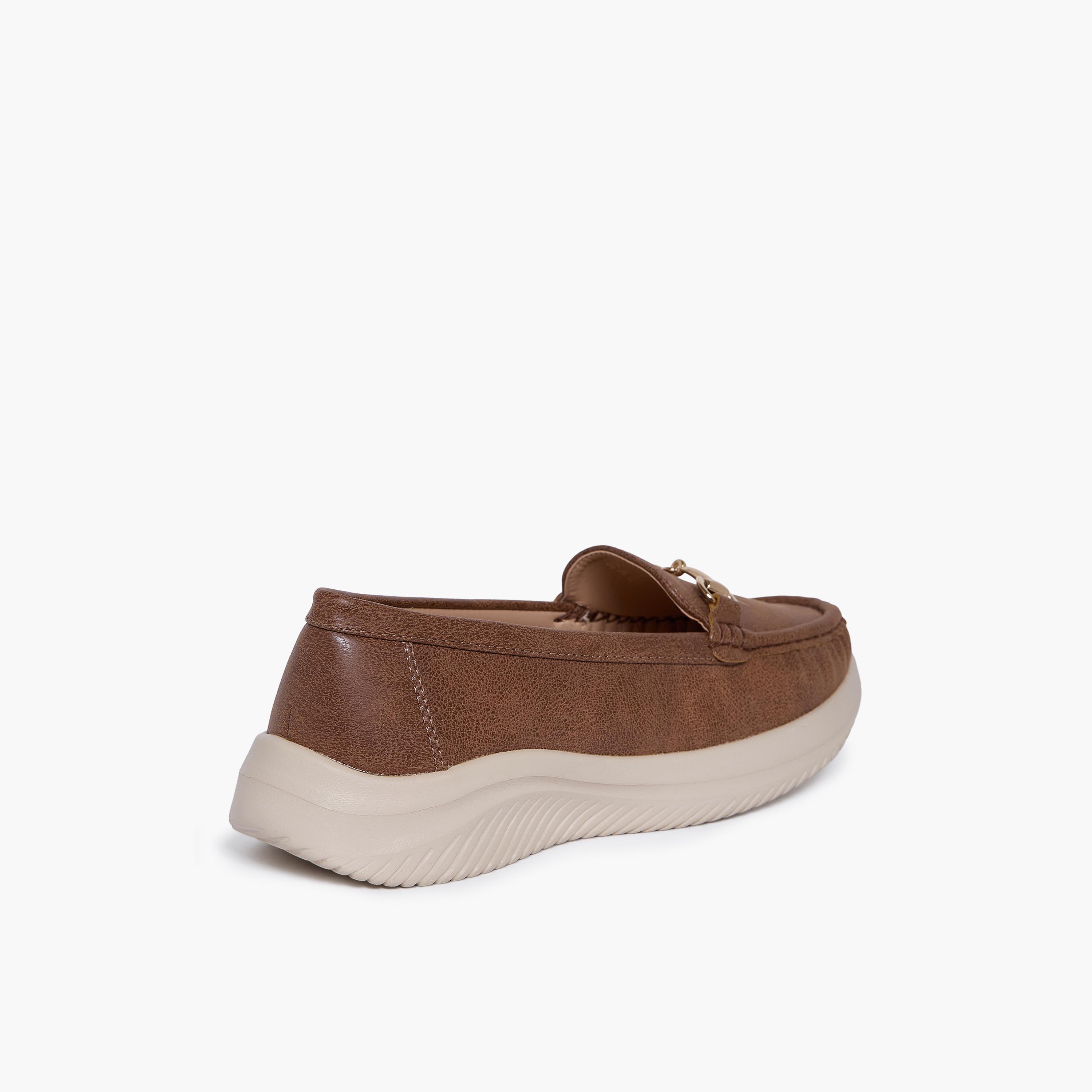 Geoomnii Women's Slip-On Katrina1 Flatform Loafers | G25225-9-BROWN-women-shoes-flats-loafers-image-5
