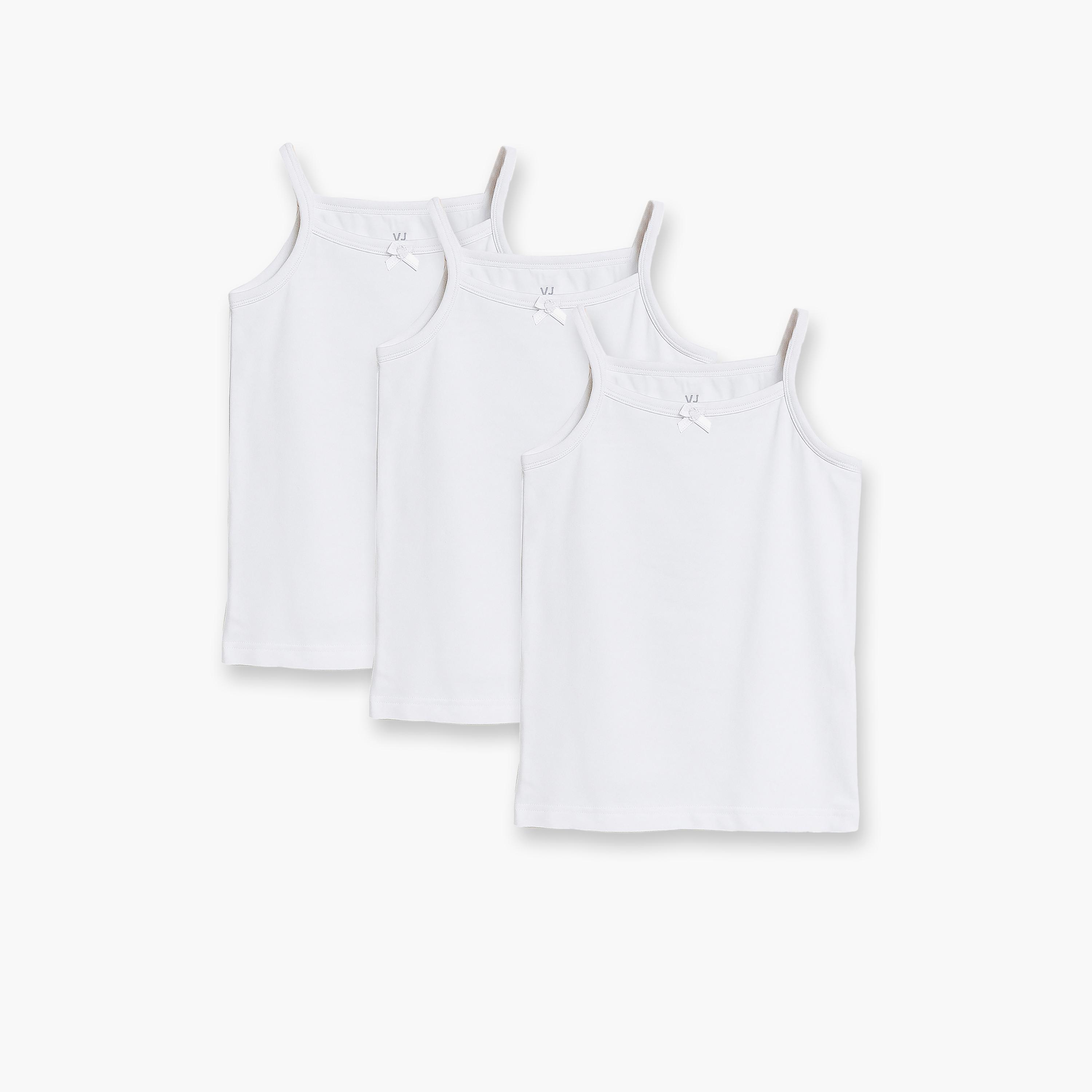 Victor and Jane 3-Piece Soft & Stretchable Cami Slip Set-girls-clothing-innerwear-vests-image-1