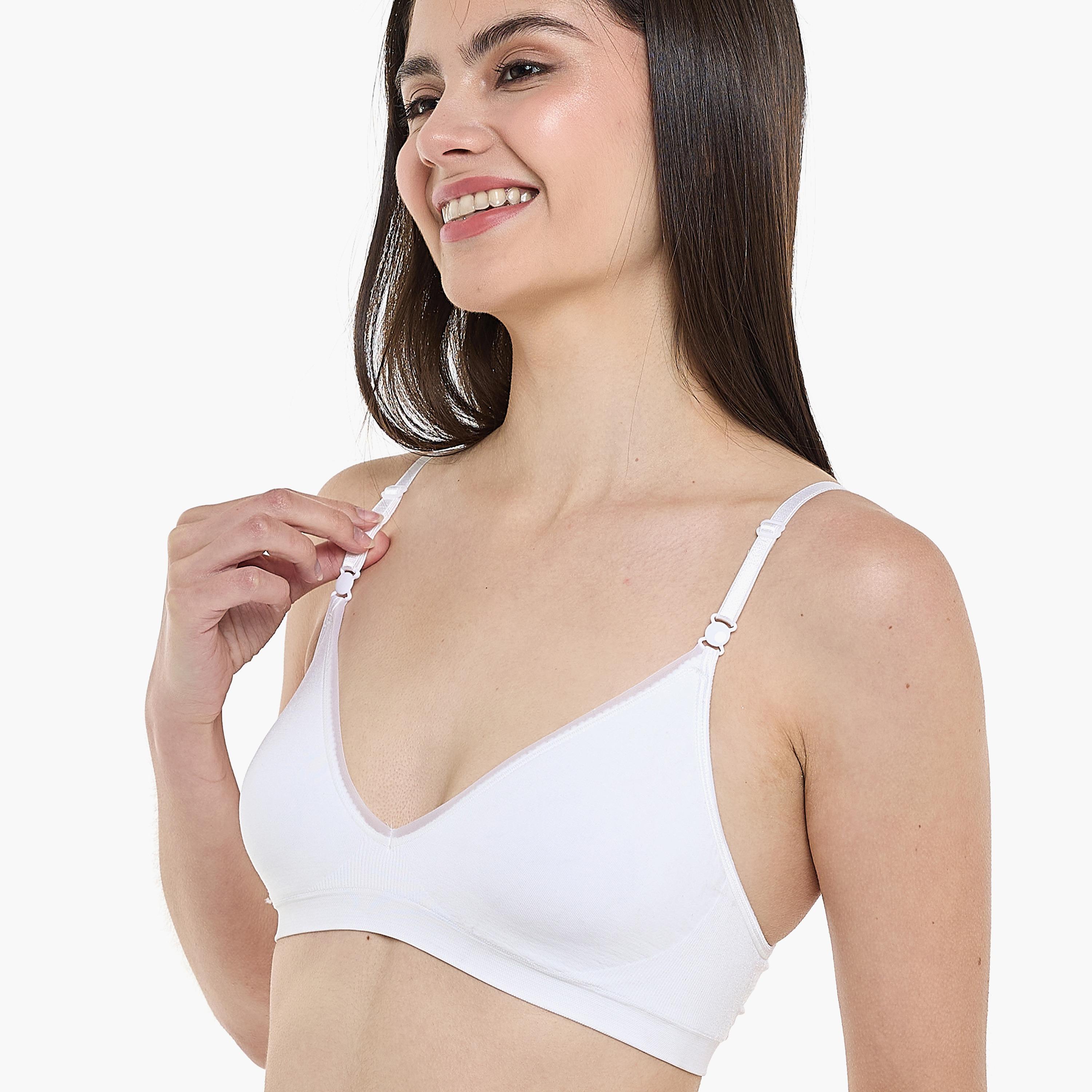 حمالة صدر نسائية من هنس مبطنة بشكل خفيف وبدون أسلاك وقابلة للتحويل-women-clothing-lingerie-bras-image-15