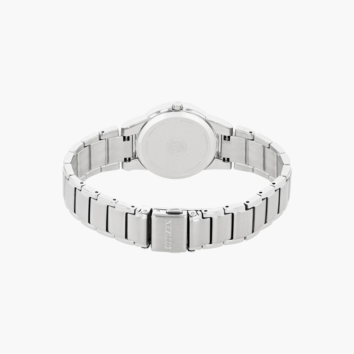 ساعة تناظرية فضيّة إيكو درايف بحزام معدني للنساء من سيتيزن - GA1050 51A-women-watchesandjewellery-watches-image-3