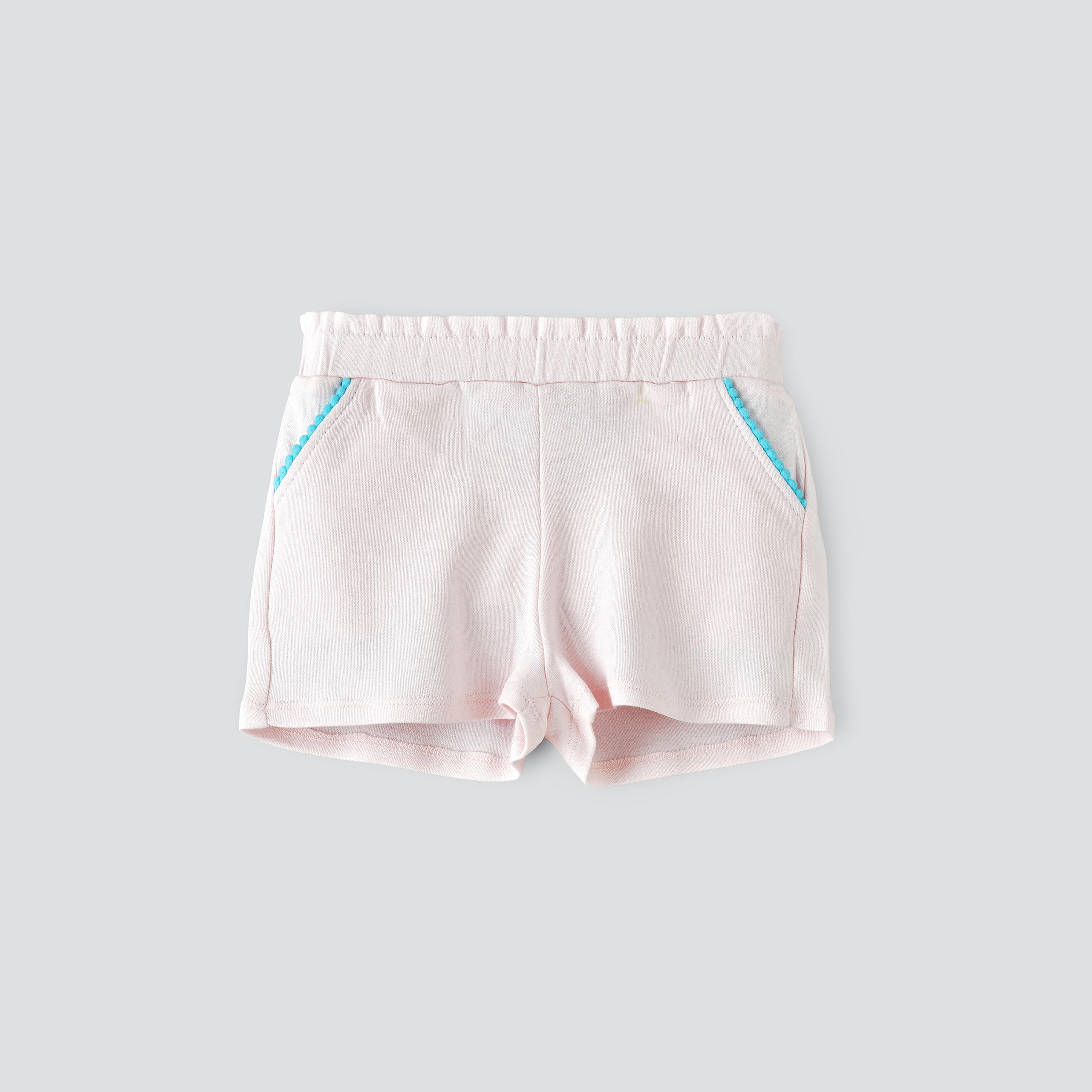 UniqKidz Solid Elasticated Shorts-baby-girls-clothing-bottoms-shorts-image-1