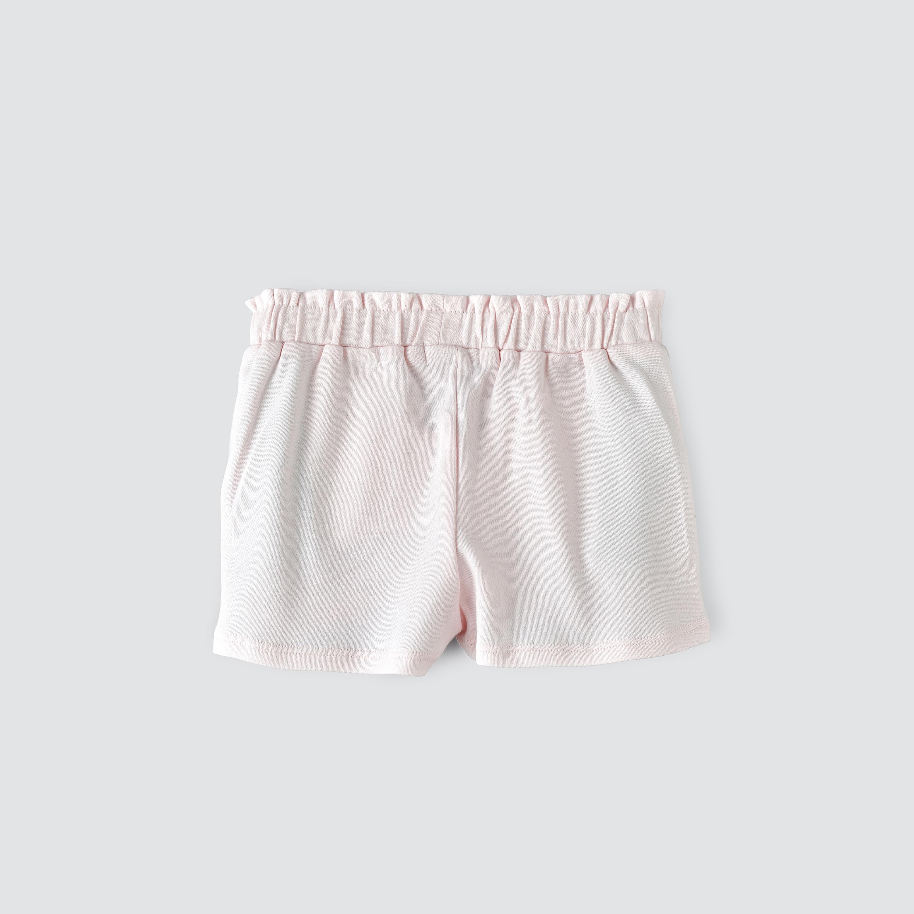 UniqKidz Solid Elasticated Shorts-baby-girls-clothing-bottoms-shorts-image-2