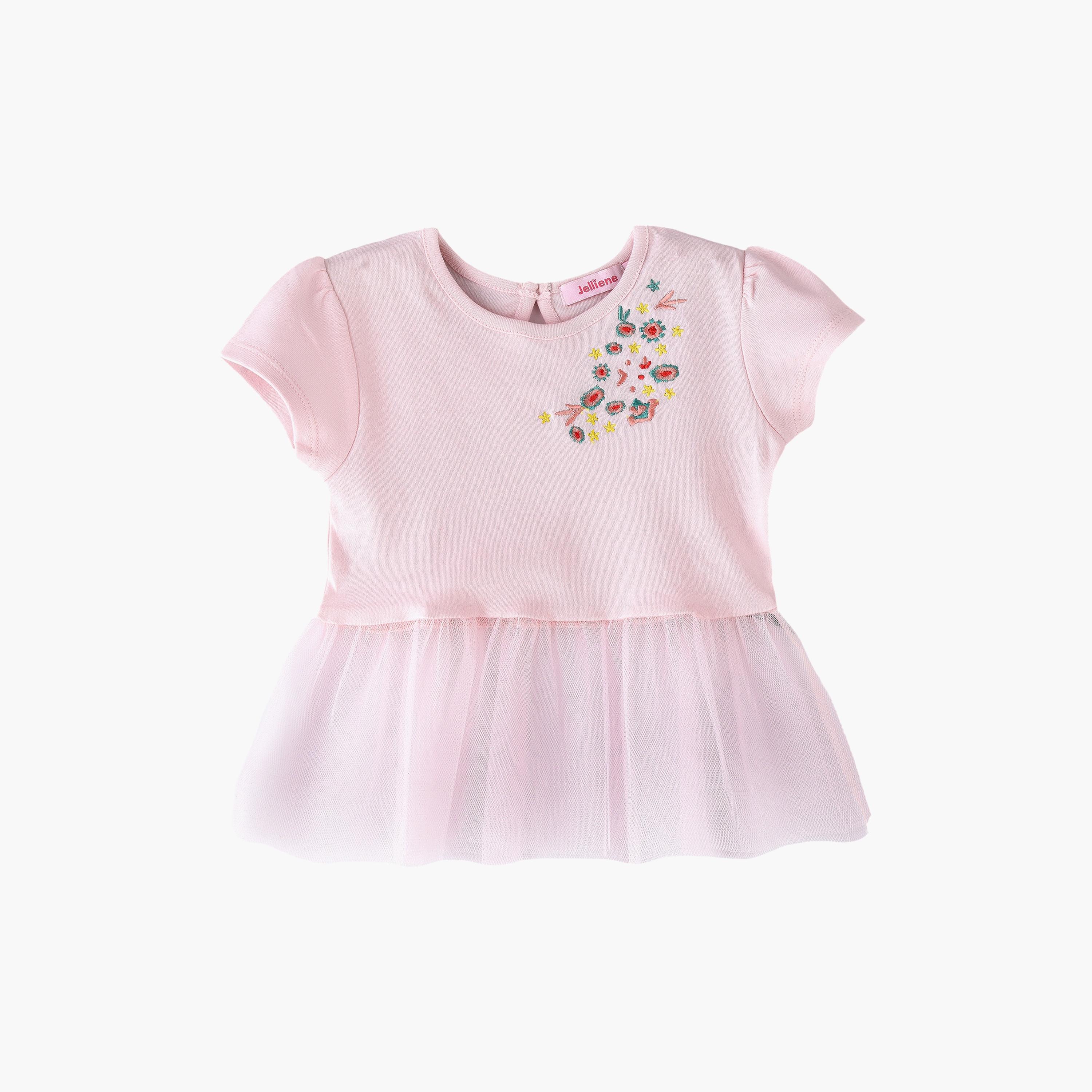 UniqKidz Embroidered Short Sleeves T-Shirt-baby-girls-clothing-tshirts-image-1