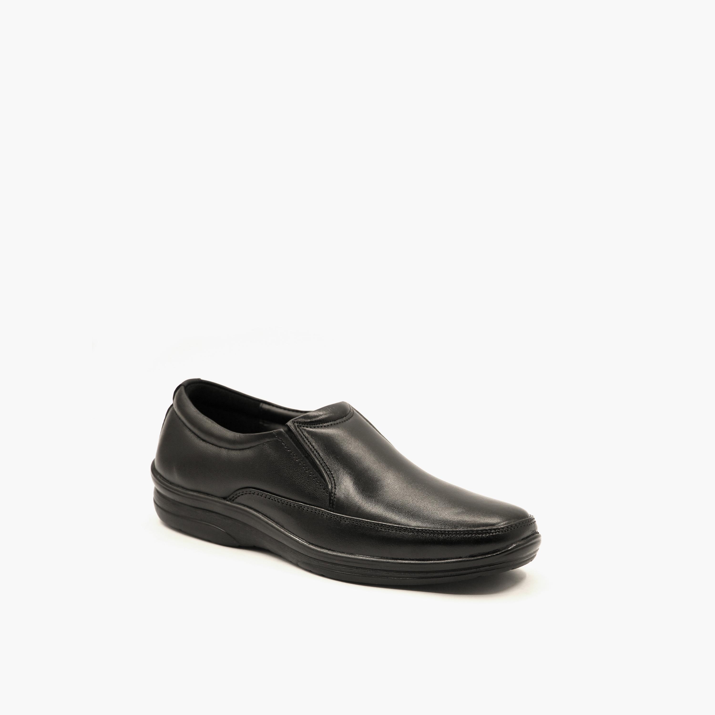 Geoomnii Men's Slip-On Aceveda Loafers | GEO-203-BLACK-men-shoes-loafersandmoccasins-image-1