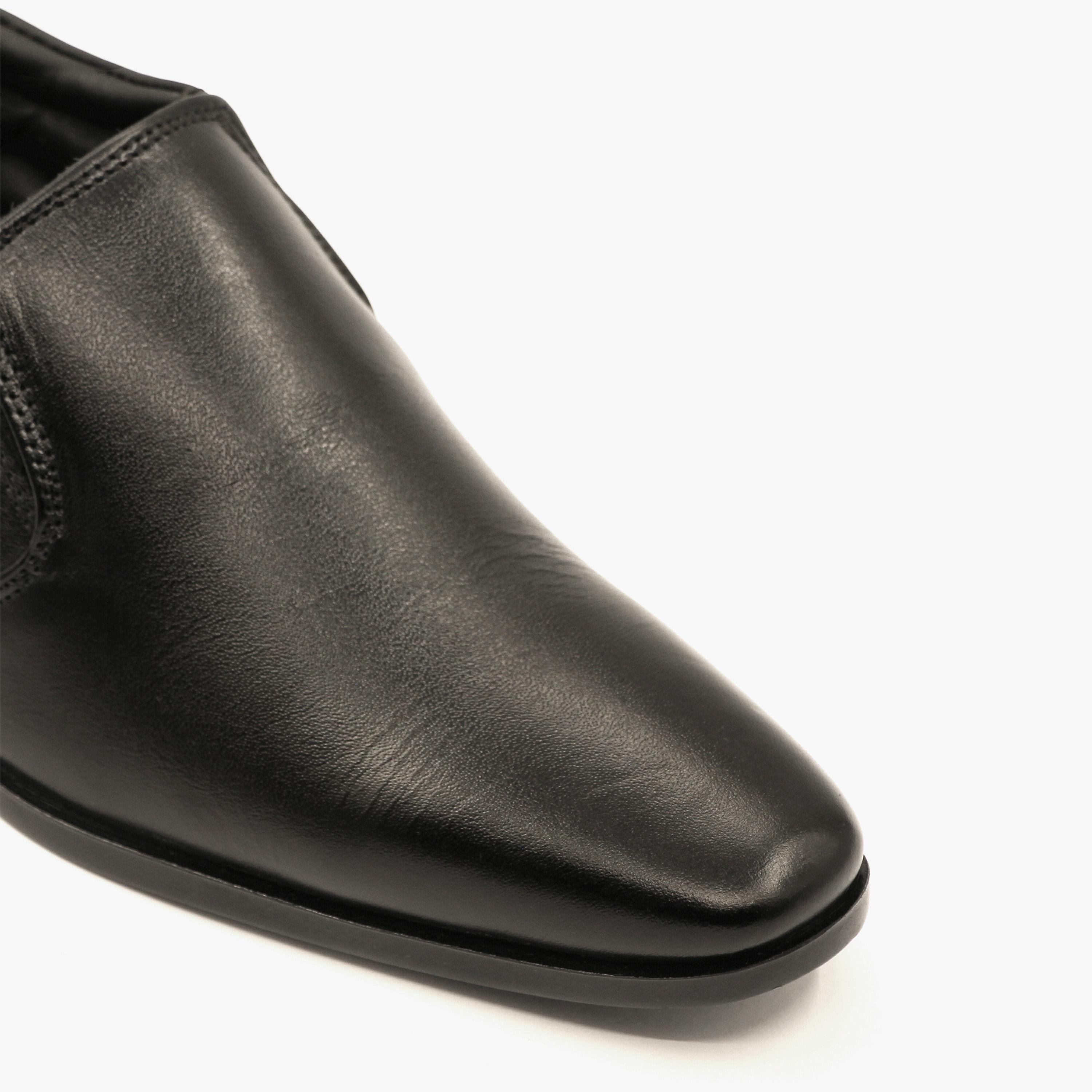 Geoomnii Men's Slip-On Brandon Loafers | GEO-204-BLACK-men-shoes-loafersandmoccasins-image-2