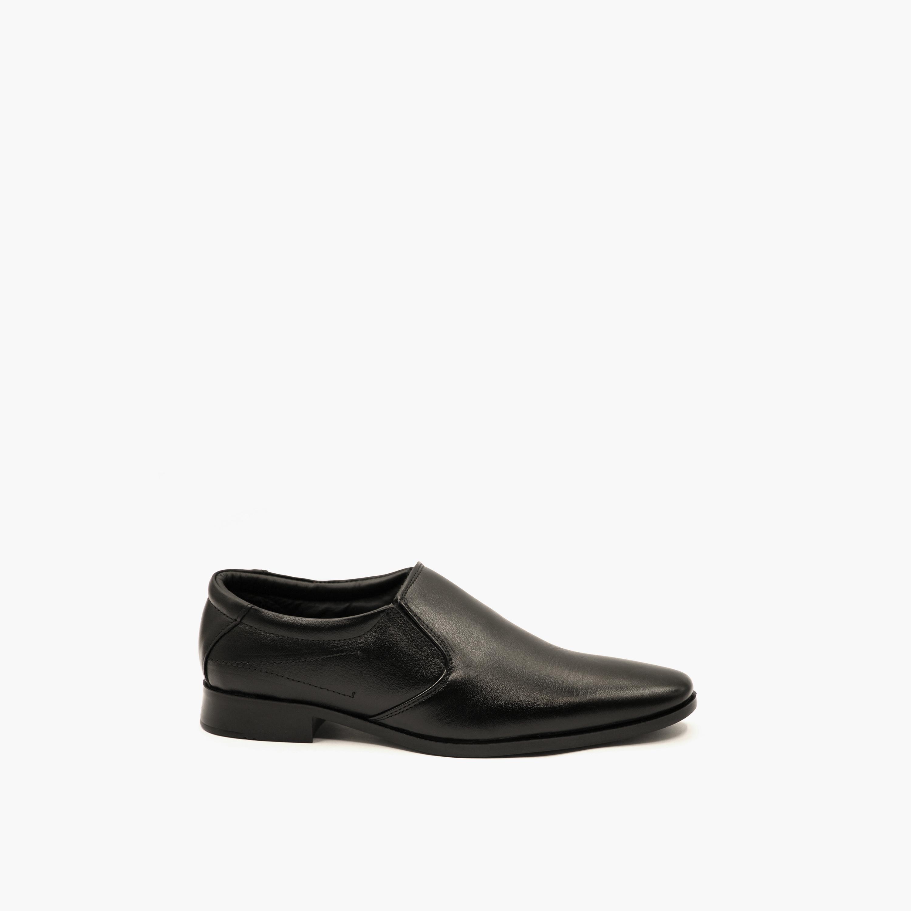 Geoomnii Men's Slip-On Brandon Loafers | GEO-204-BLACK-men-shoes-loafersandmoccasins-image-4
