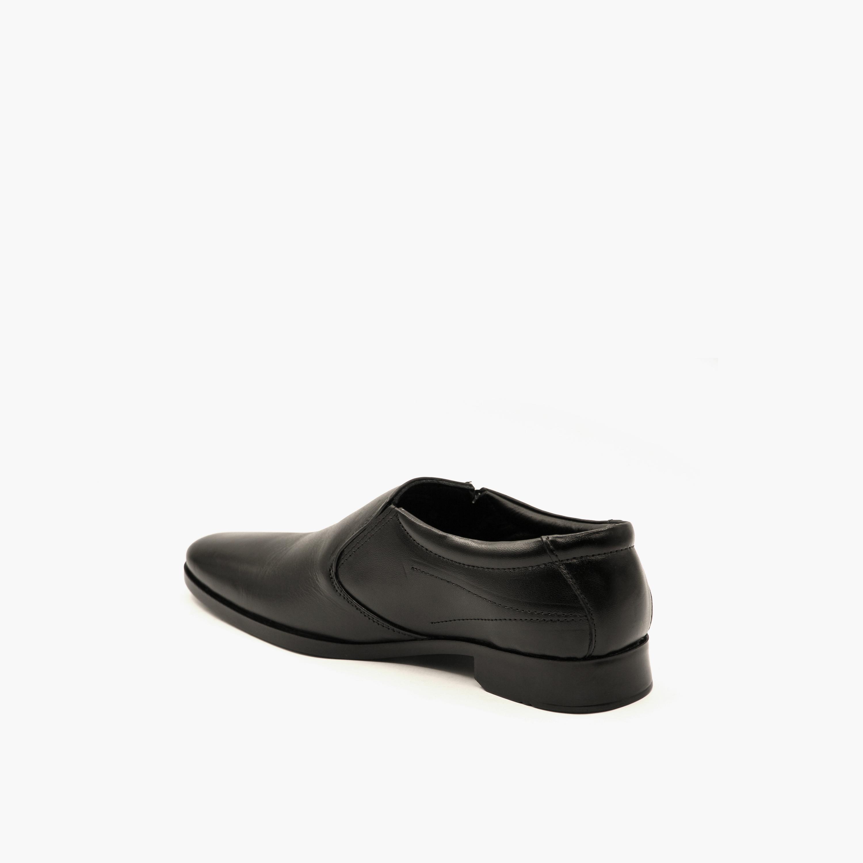 Geoomnii Men's Slip-On Brandon Loafers | GEO-204-BLACK-men-shoes-loafersandmoccasins-image-5