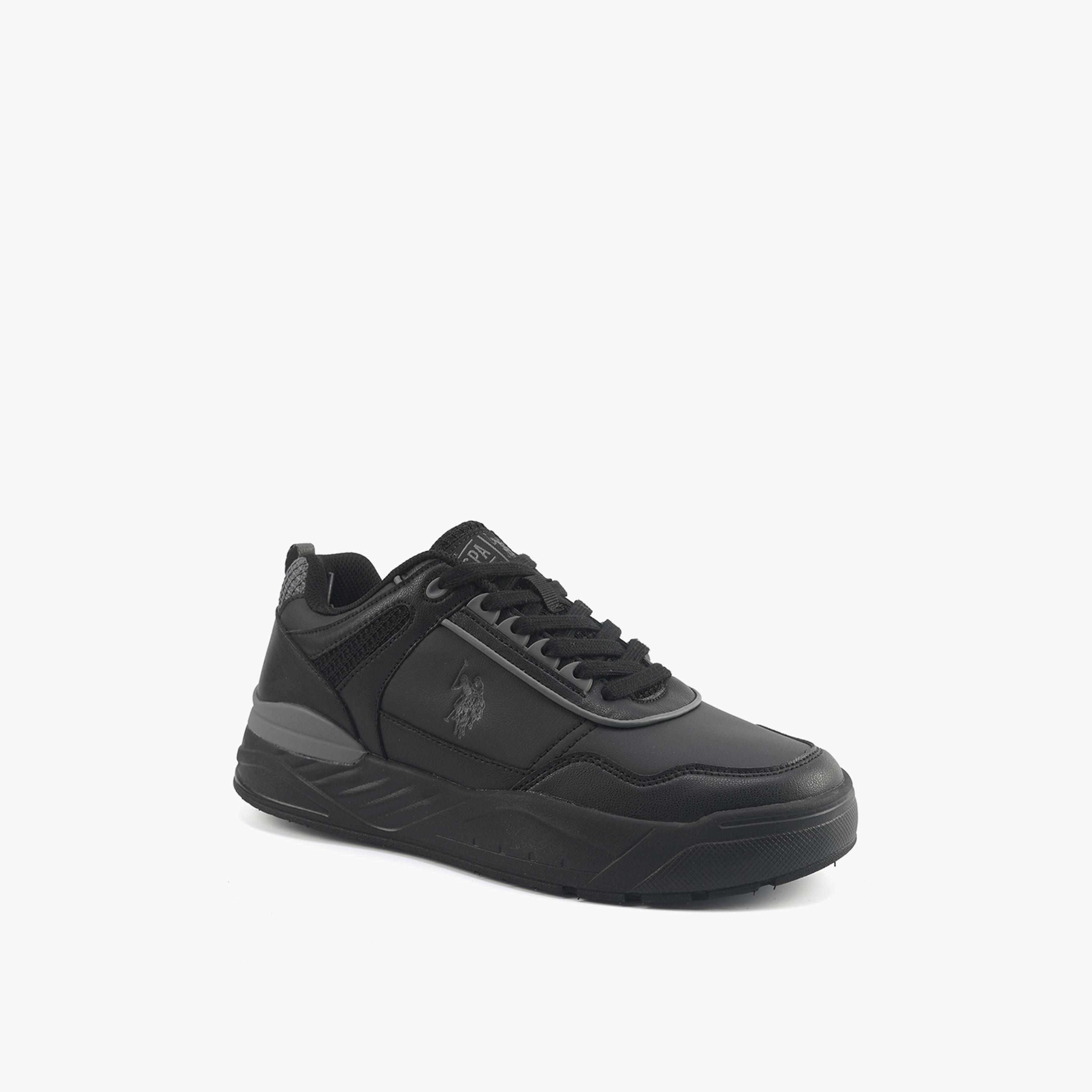 U.S. Polo Assn Men's Lace-Up Low Ankle Sneakers | GEORGE_GLB_5PR_MEN_OD-men-shoes-sneakers-image-1