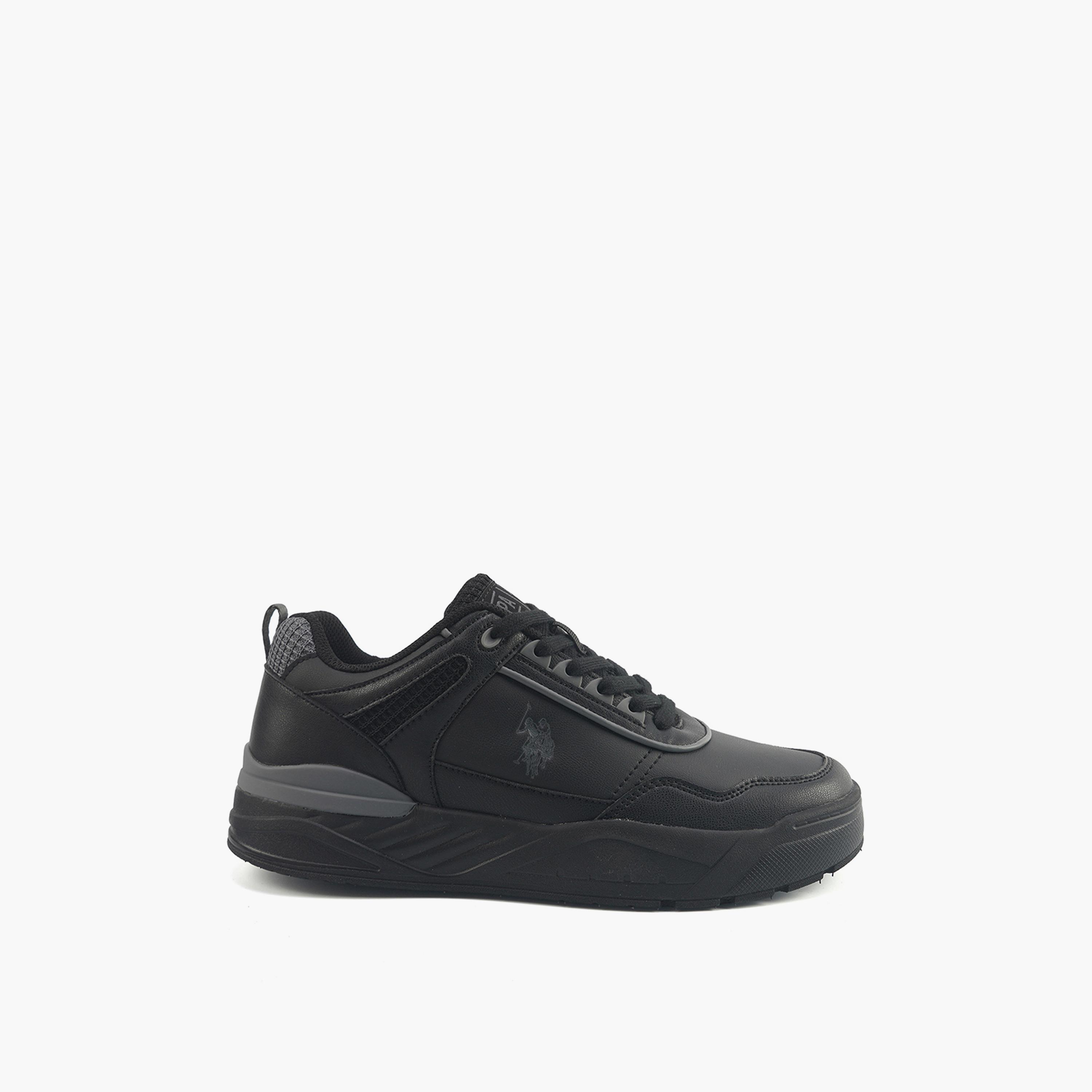 U.S. Polo Assn Men's Lace-Up Low Ankle Sneakers | GEORGE_GLB_5PR_MEN_OD-men-shoes-sneakers-image-3