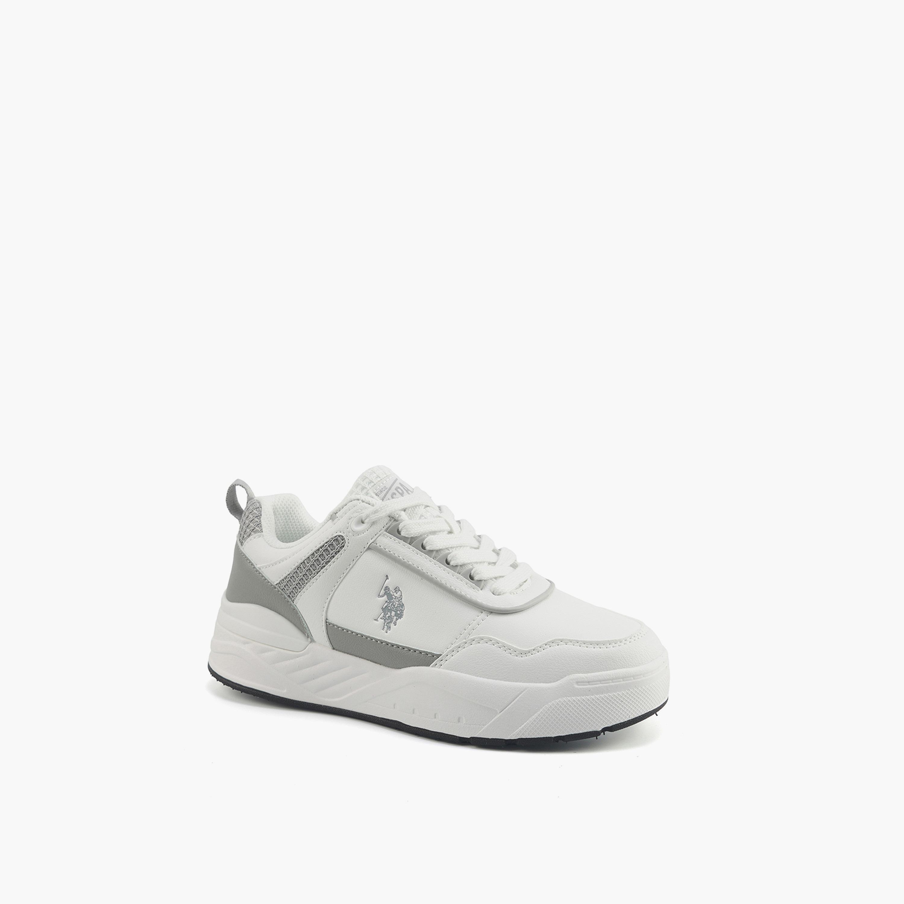 U.S. Polo Assn Women's Lace-Up Low Ankle Sneakers | GEORGE-GLB-5PR-WOMEN-OD-women-shoes-sneakers-image-1