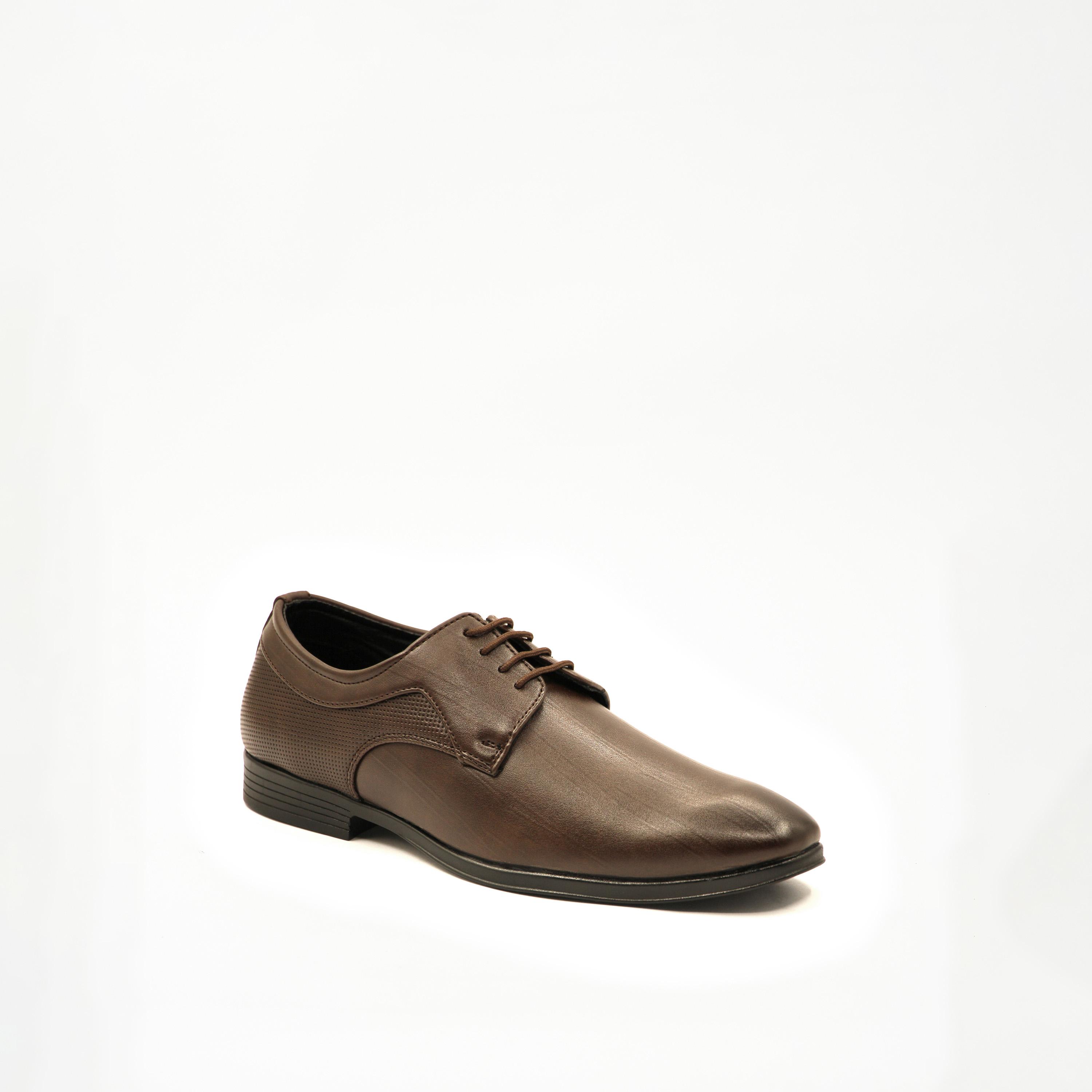 Geoomnii Men's Lace-Up Karmishael Oxford Shoes | GL-240-BROWN-men-shoes-formalshoes-image-1