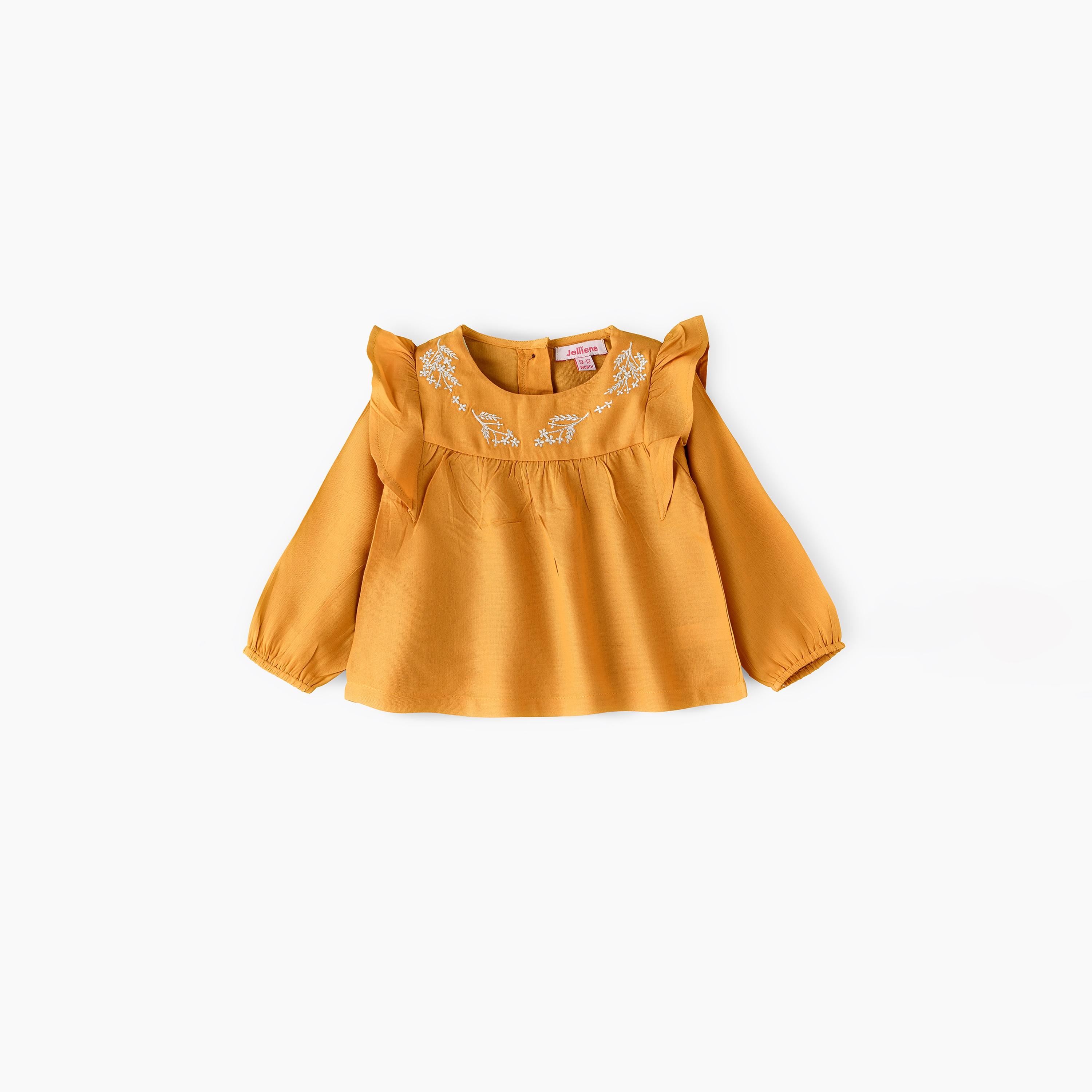 UniqKidz Scallop Top for Baby Girls-baby-girls-clothing-blousesandshirts-image-1