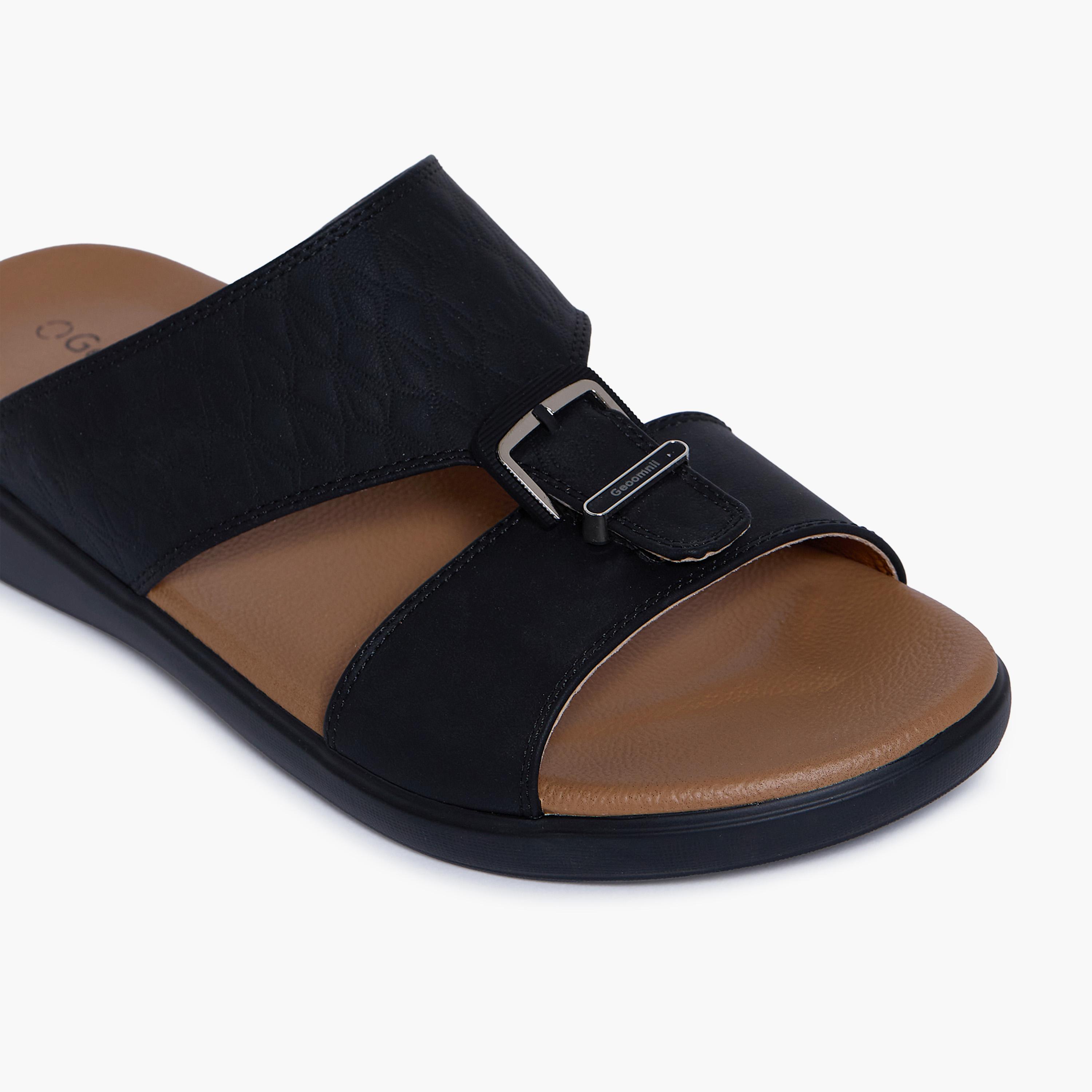 Geoomnii Men's Slip-On Akira Slide Sandals | GM-C826-BLACK-men-shoes-sandals-image-2