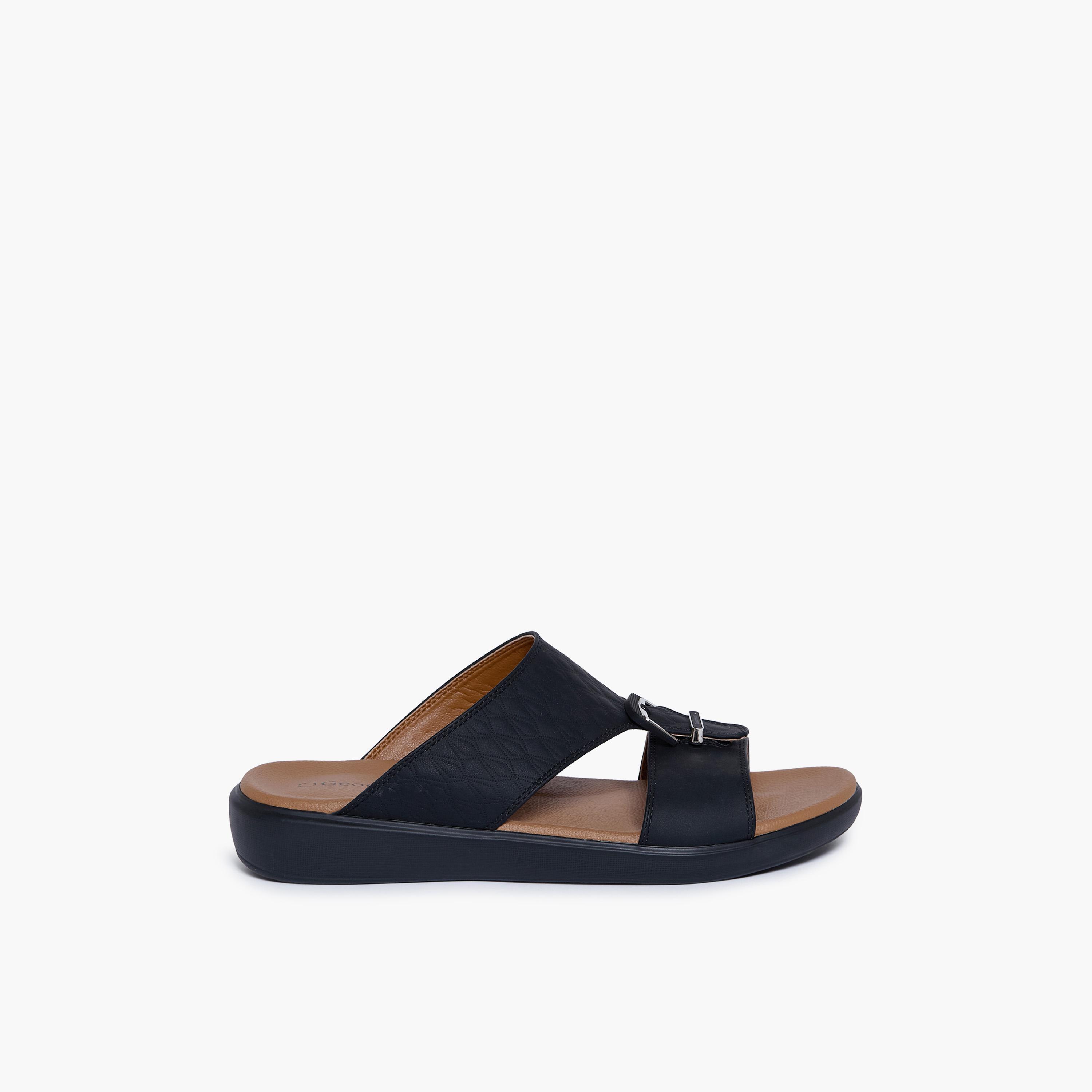 Geoomnii Men's Slip-On Akira Slide Sandals | GM-C826-BLACK-men-shoes-sandals-image-4